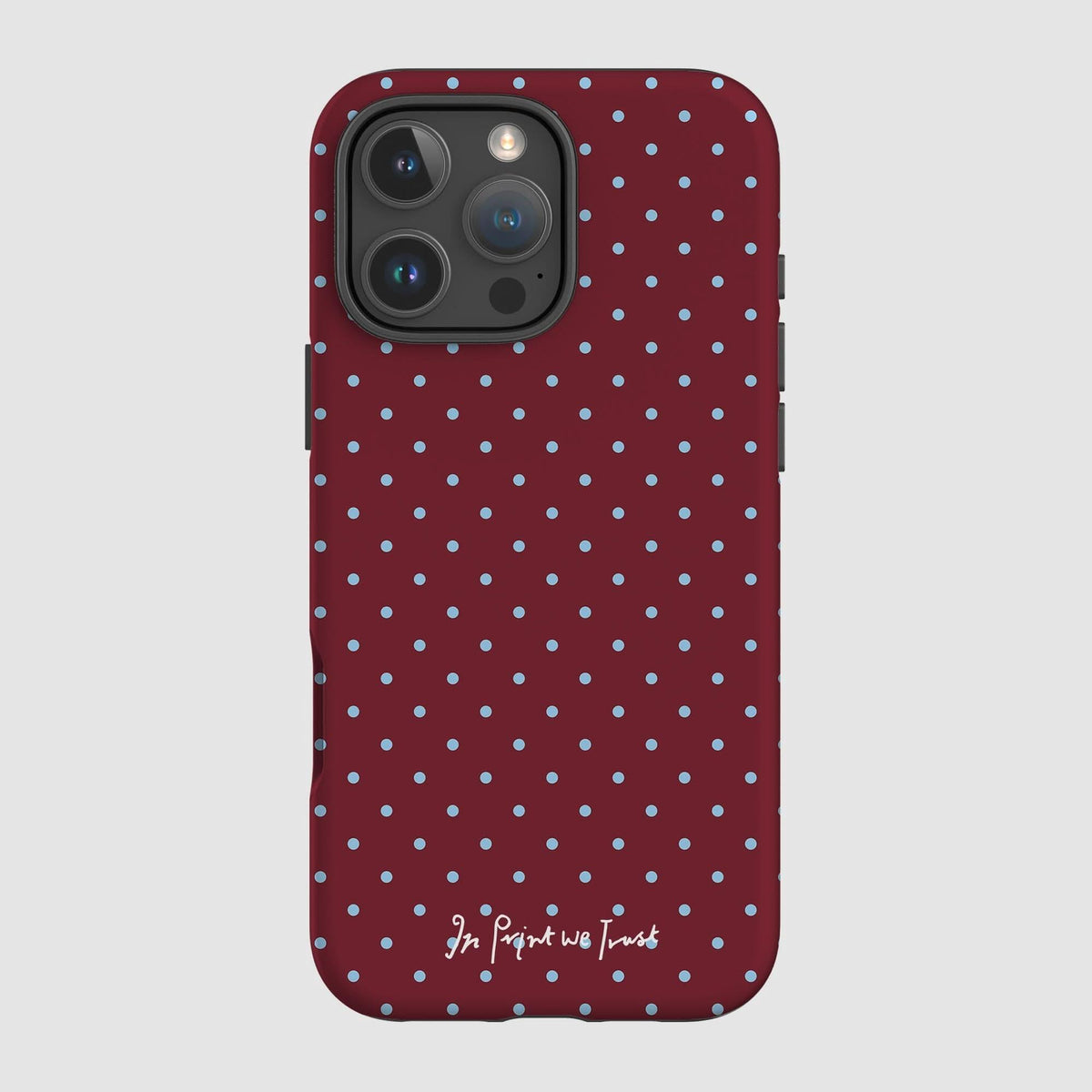 raspberry tough iPhone case - In Print We Trust