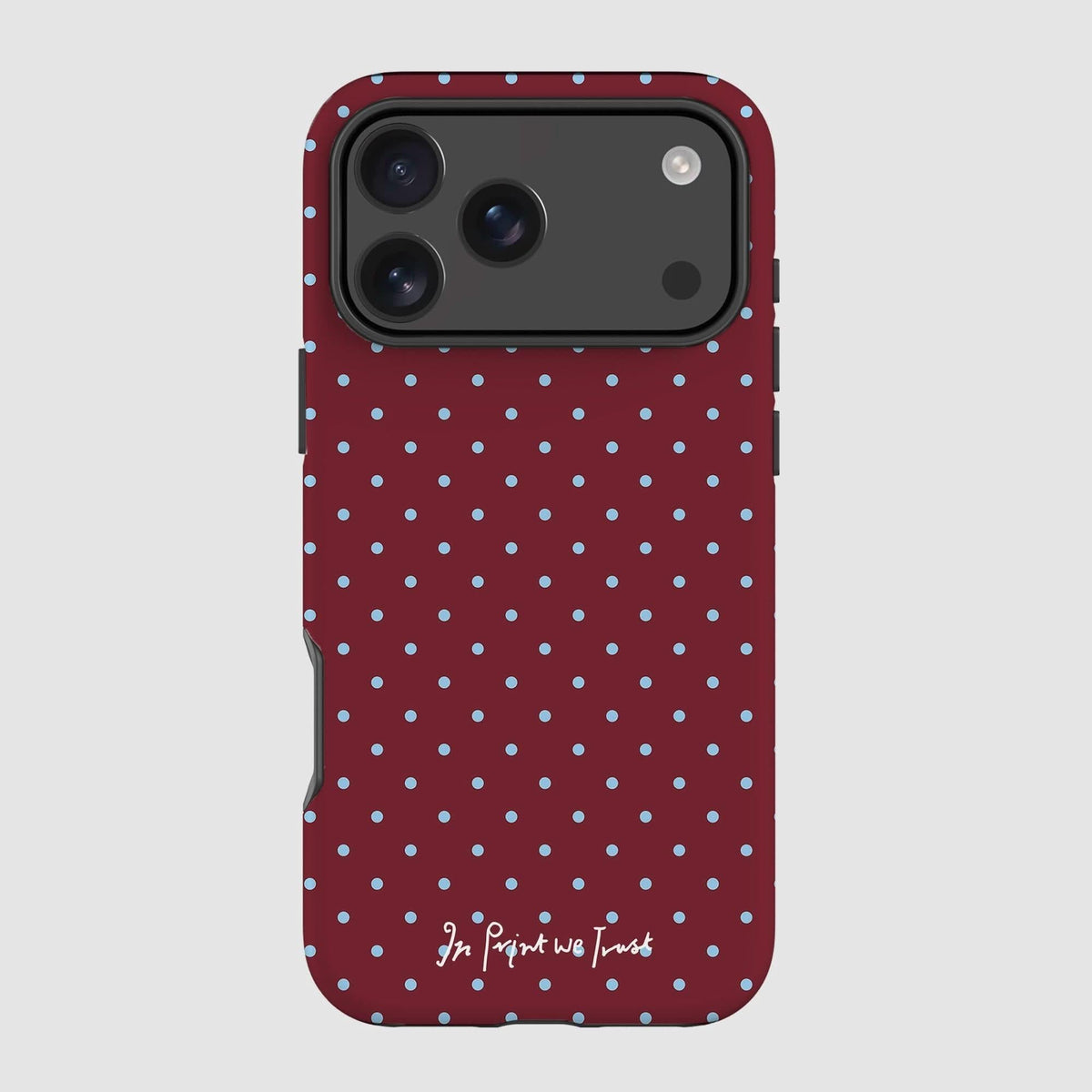raspberry tough iPhone case - In Print We Trust