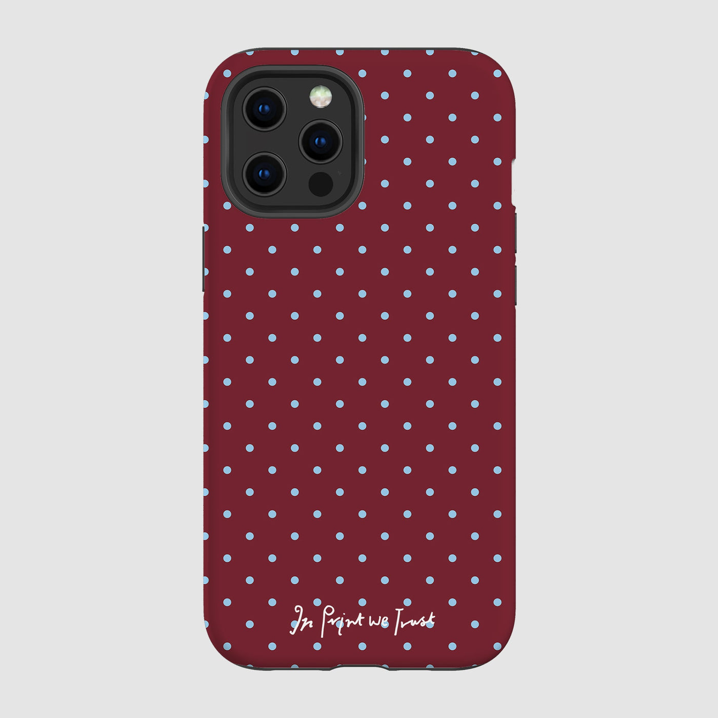 raspberry tough iPhone case - In Print We Trust