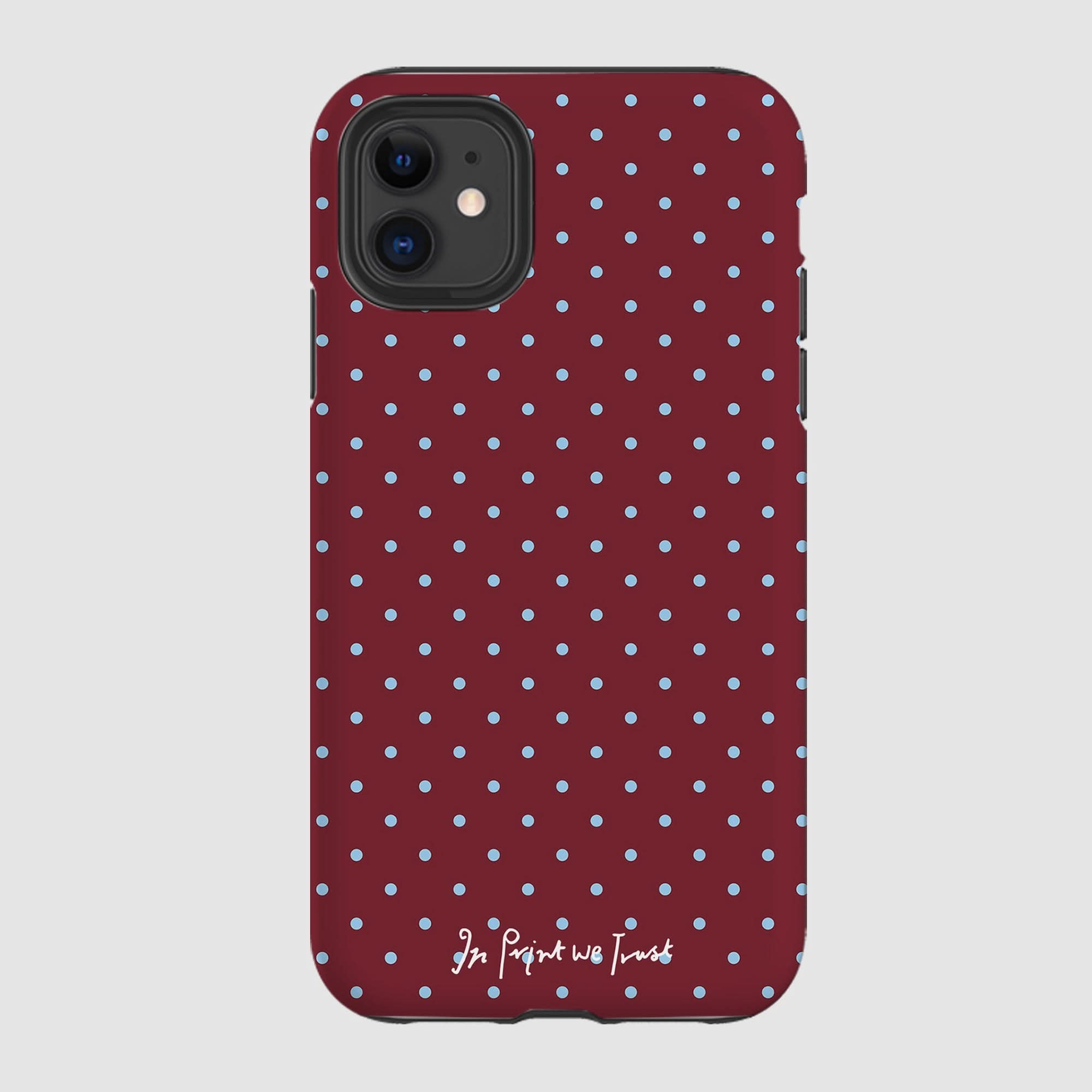 raspberry tough iPhone case - In Print We Trust