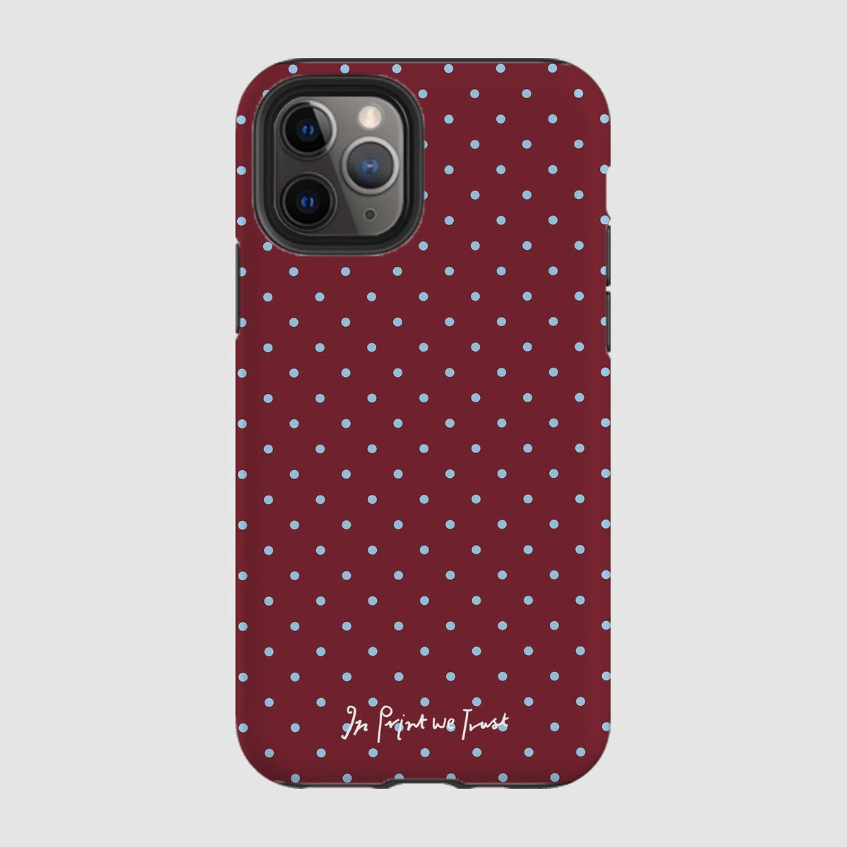 raspberry tough iPhone case - In Print We Trust
