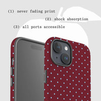 raspberry tough iPhone case - In Print We Trust
