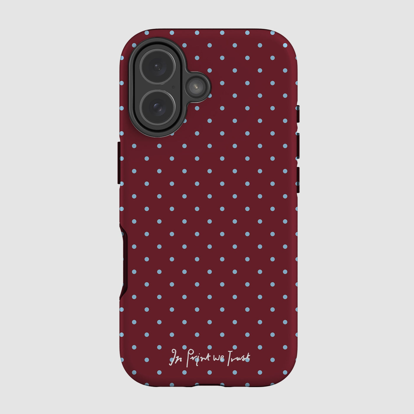 raspberry tough iPhone case - In Print We Trust