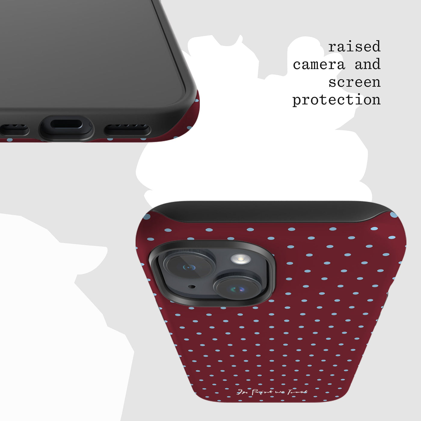 raspberry tough iPhone case - In Print We Trust