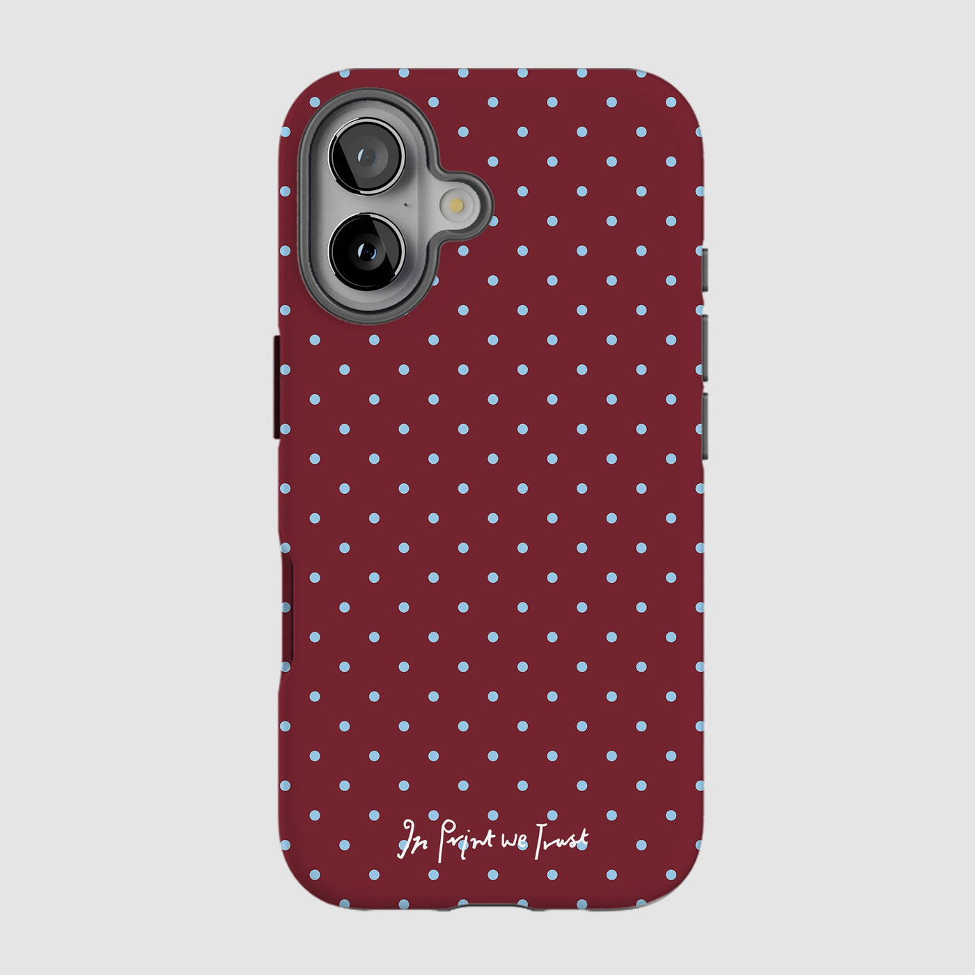 raspberry tough iPhone case - In Print We Trust