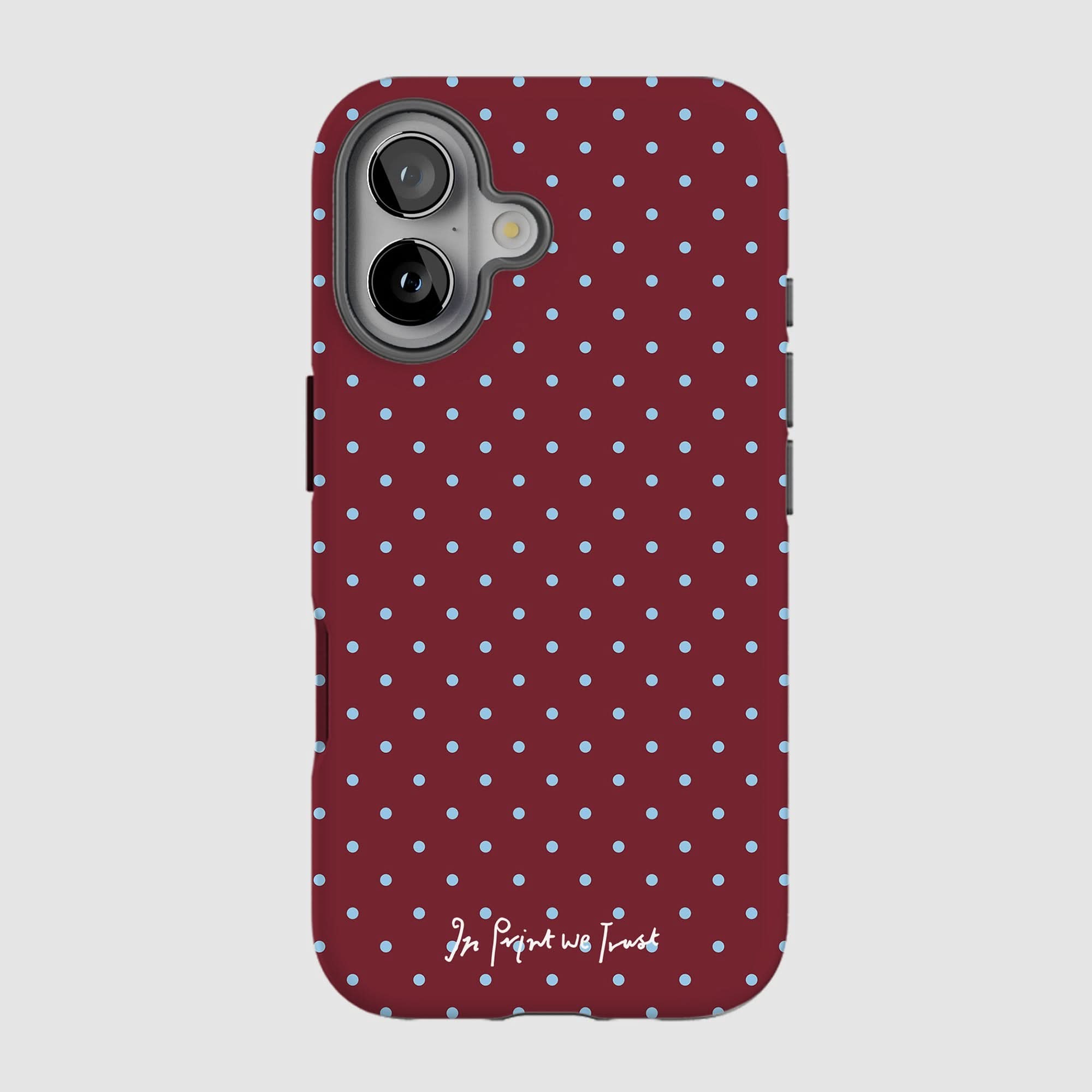 raspberry tough iPhone case - In Print We Trust
