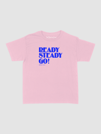 ready steady go! baby tee - In Print We Trust