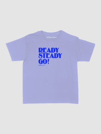 ready steady go! baby tee - In Print We Trust