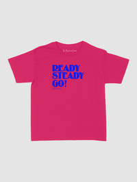 ready steady go! baby tee - In Print We Trust
