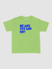 ready steady go! baby tee - In Print We Trust