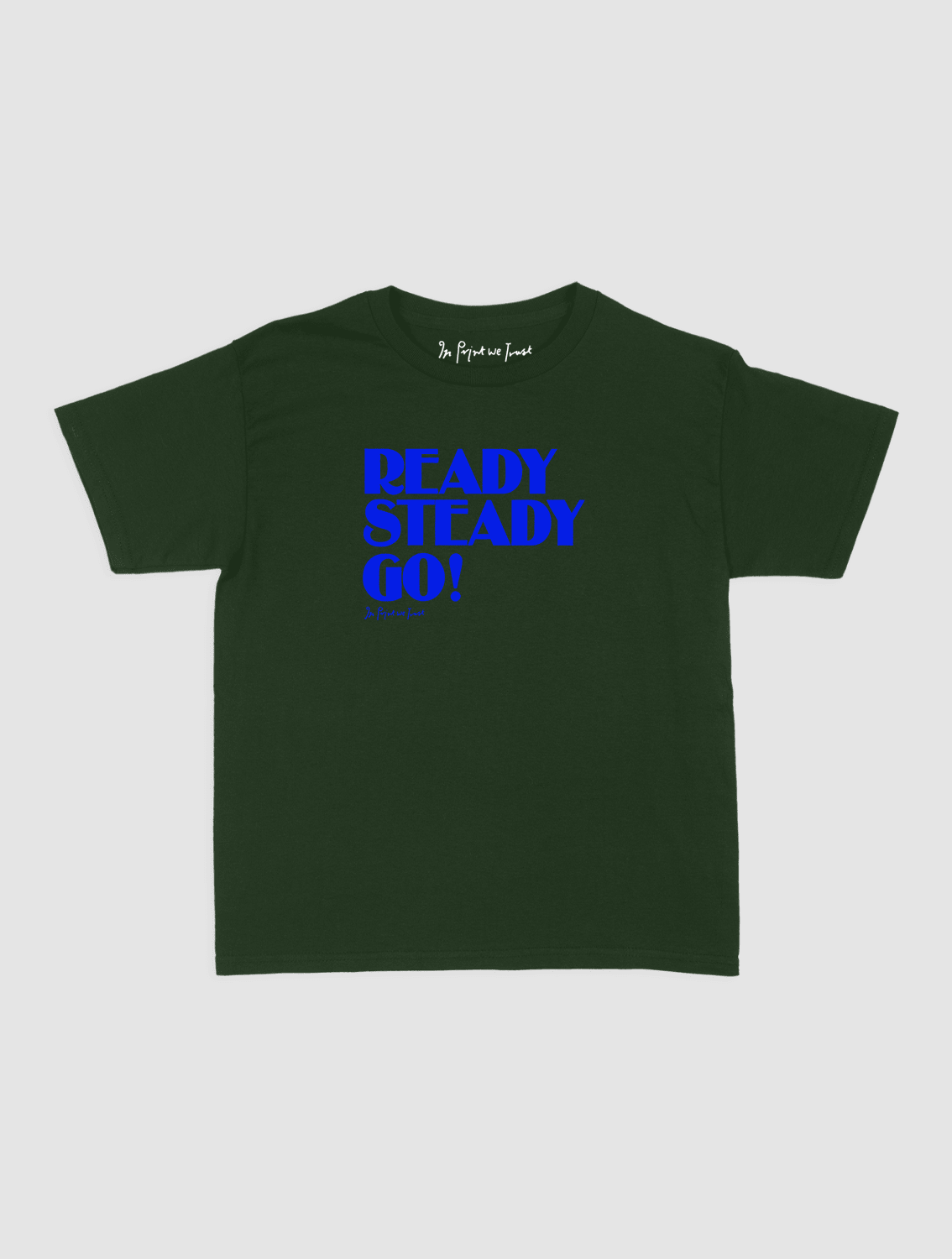 ready steady go! baby tee - In Print We Trust