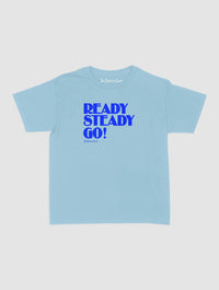 ready steady go! baby tee - In Print We Trust