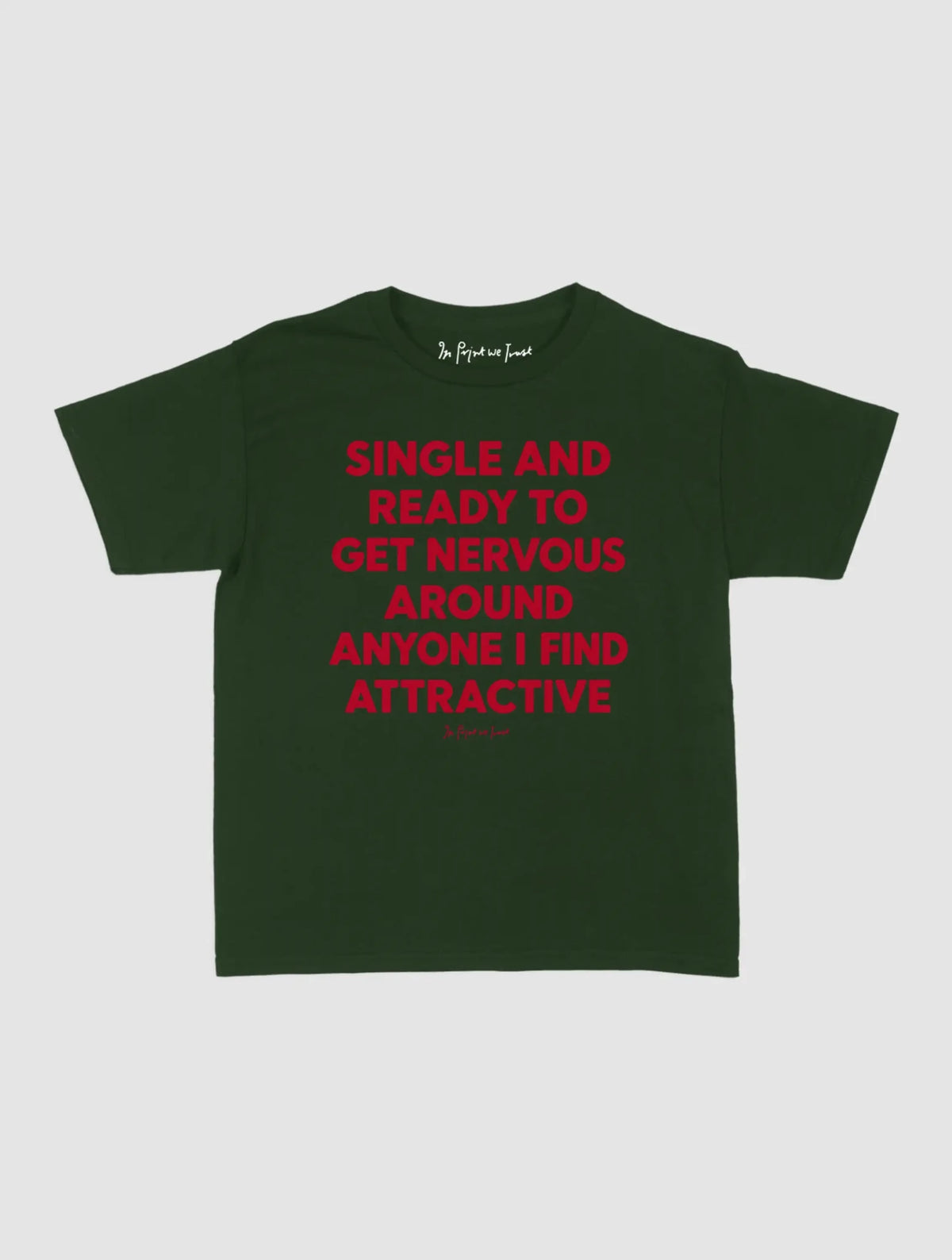 ready to get nervous baby tee - In Print We Trust