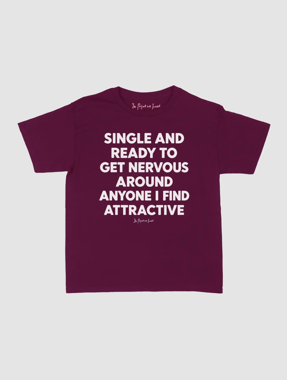ready to get nervous baby tee - In Print We Trust