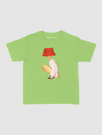 really big hat baby tee - In Print We Trust