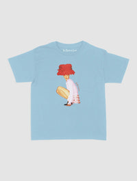 really big hat baby tee - In Print We Trust