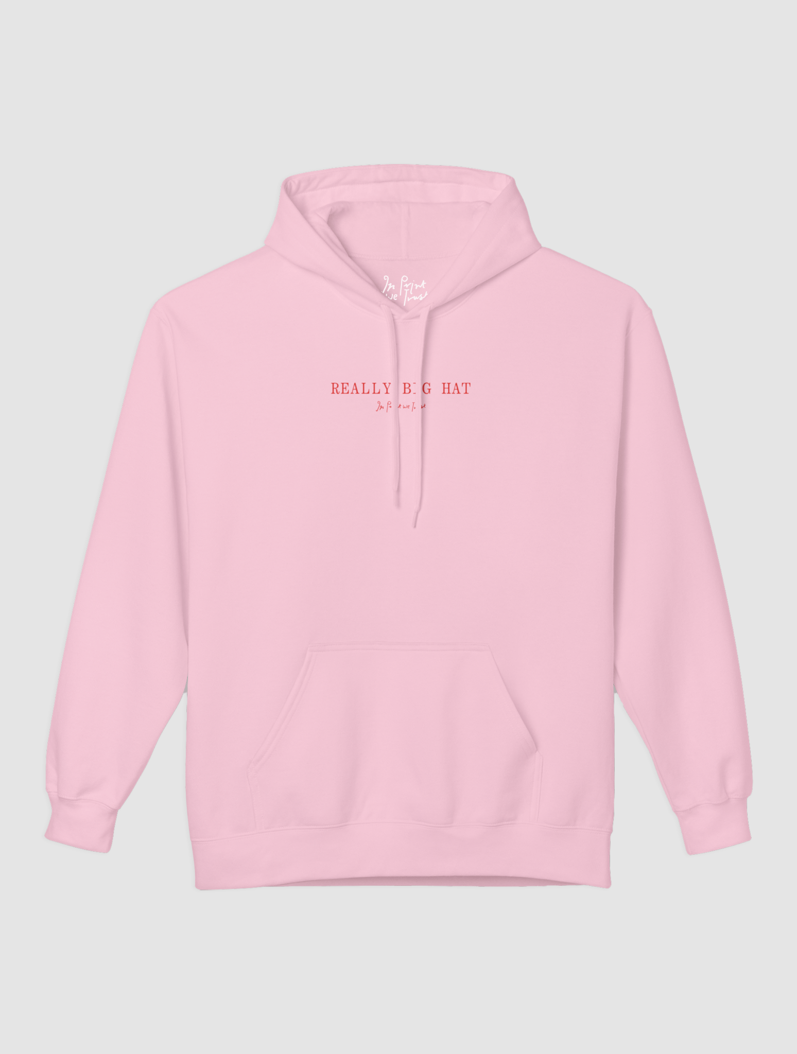 really big hat hoodie - In Print We Trust