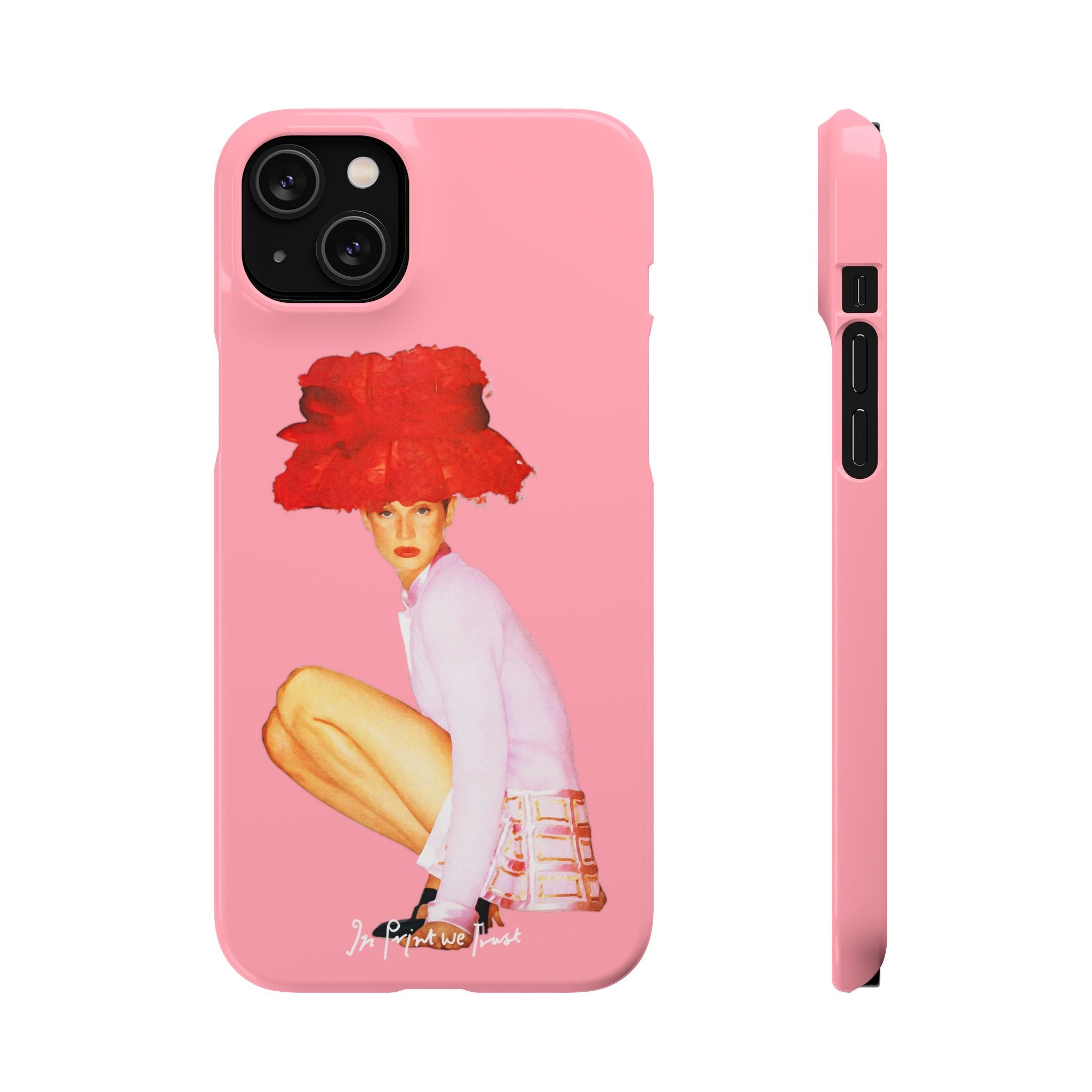 really big hat iPhone case - In Print We Trust