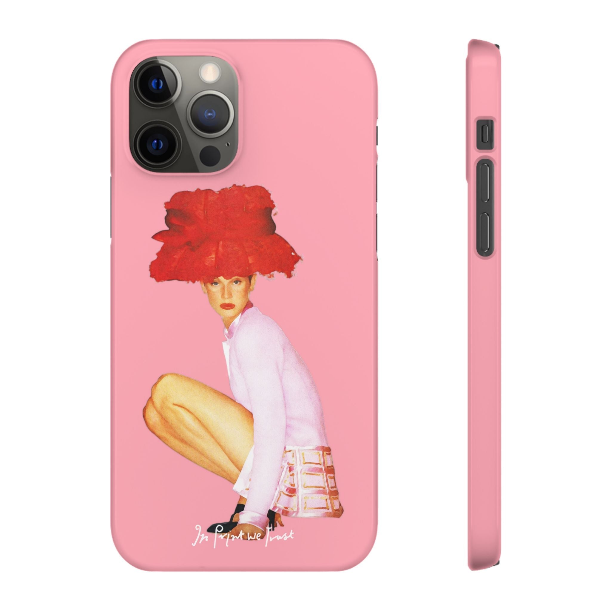 really big hat iPhone case - In Print We Trust