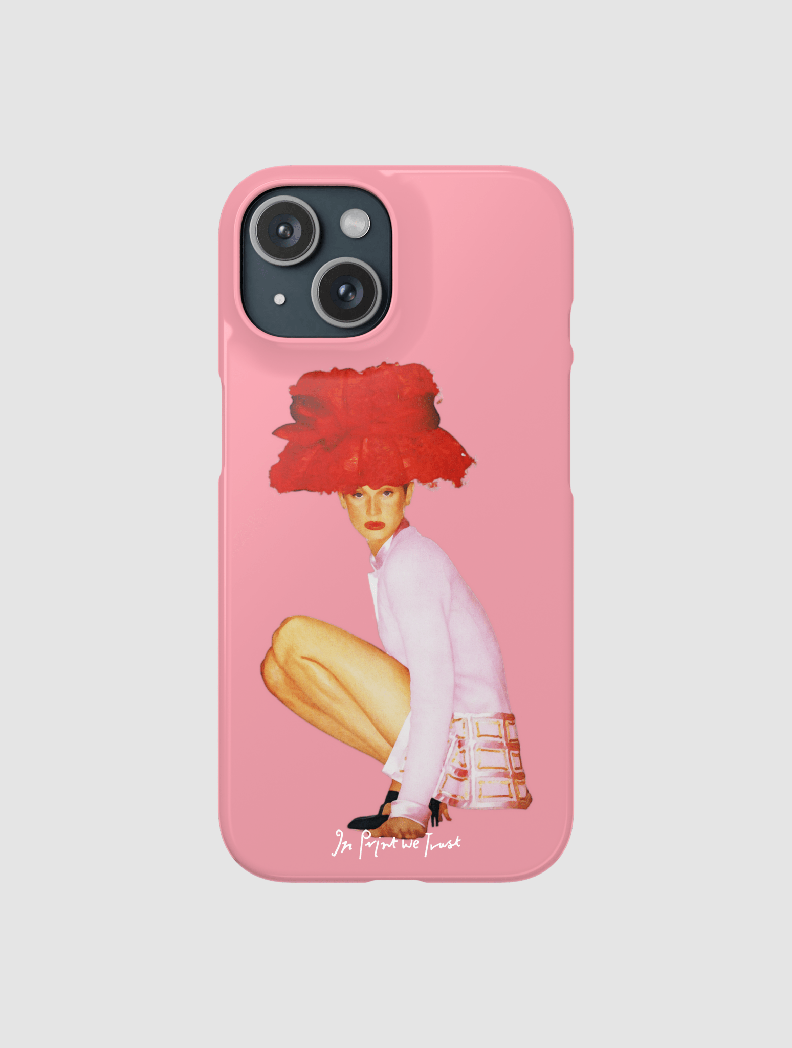 really big hat iPhone case - In Print We Trust