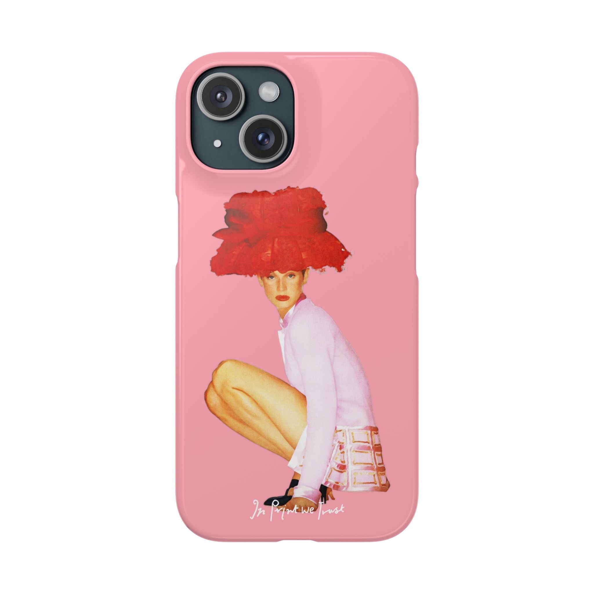 really big hat iPhone case - In Print We Trust