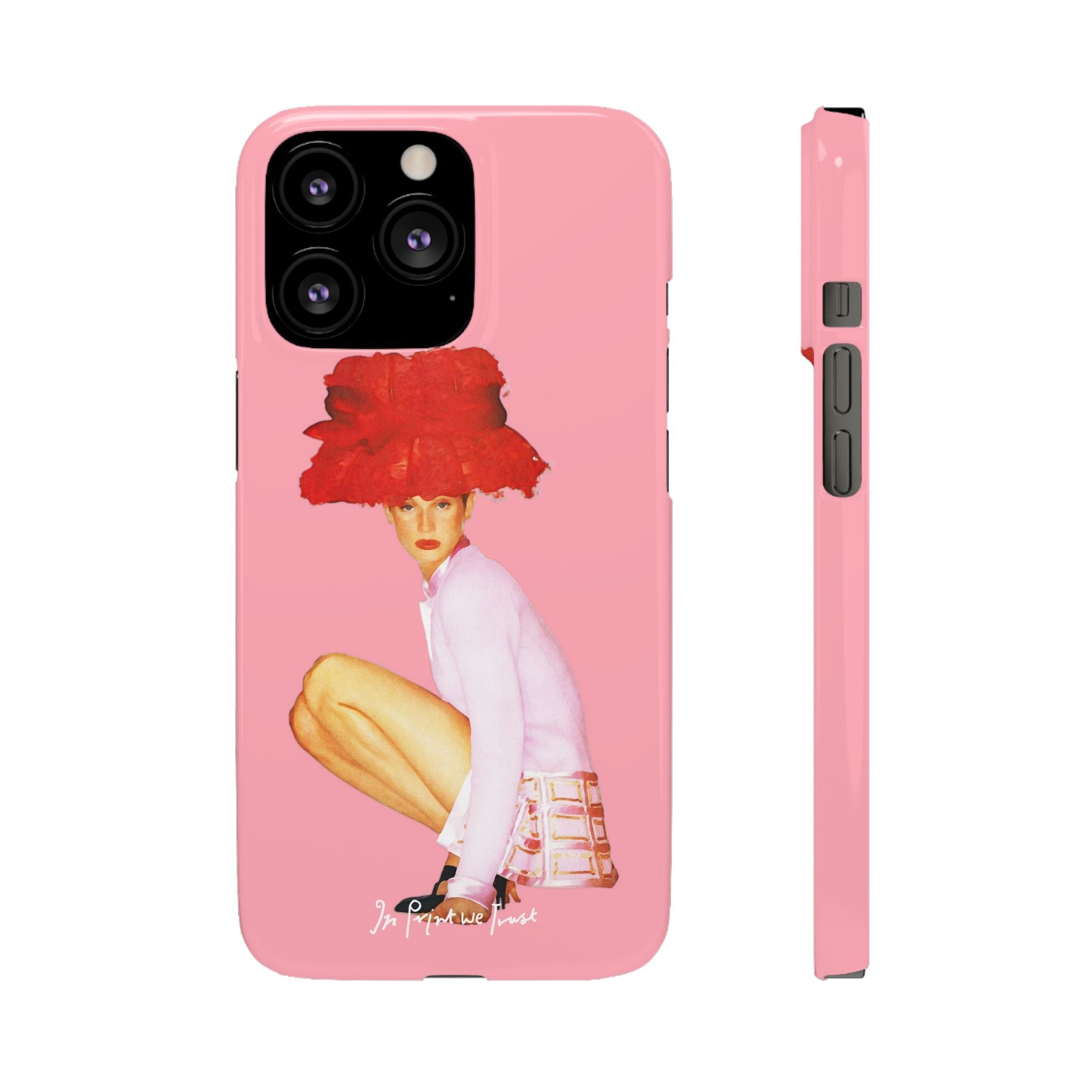 really big hat iPhone case - In Print We Trust