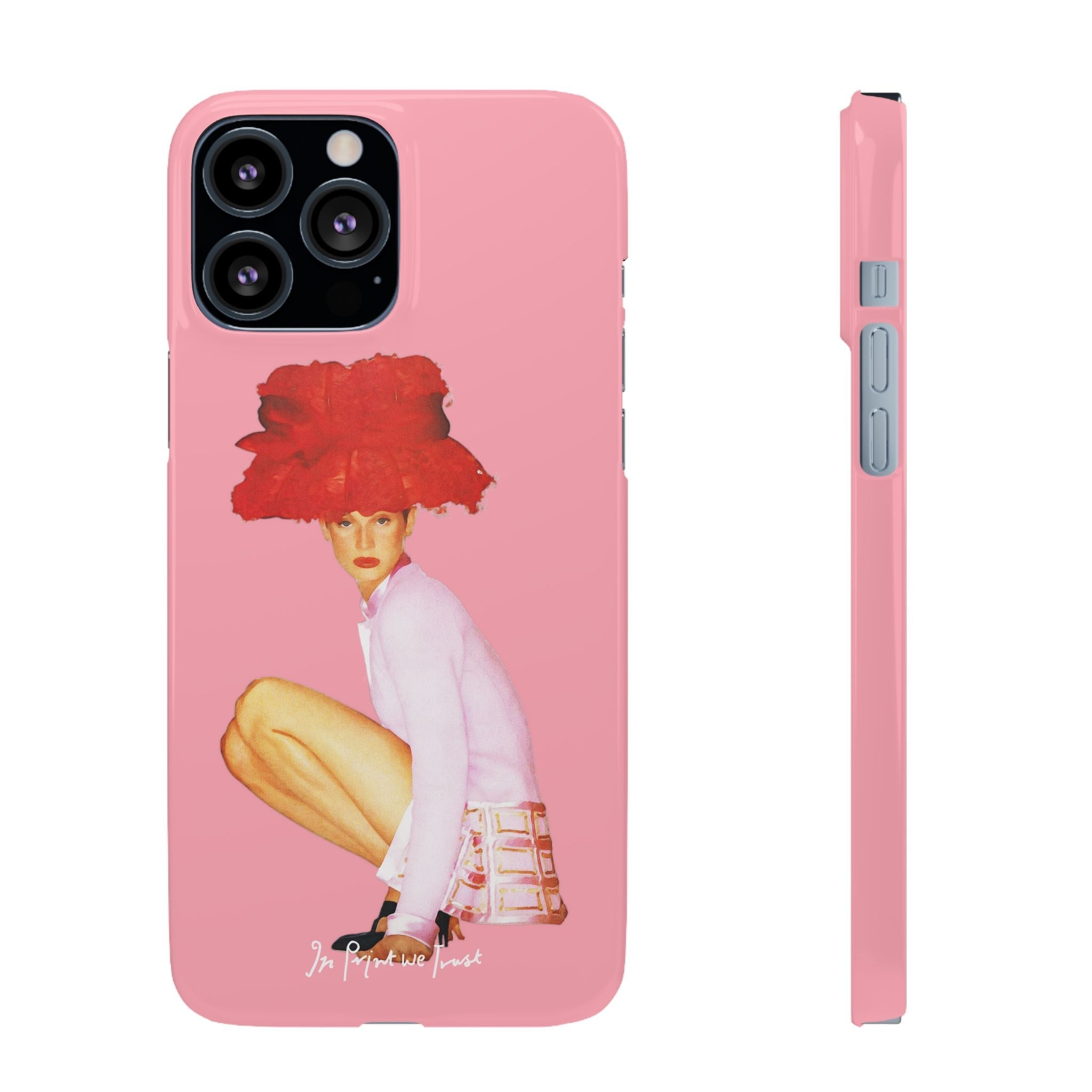 really big hat iPhone case - In Print We Trust