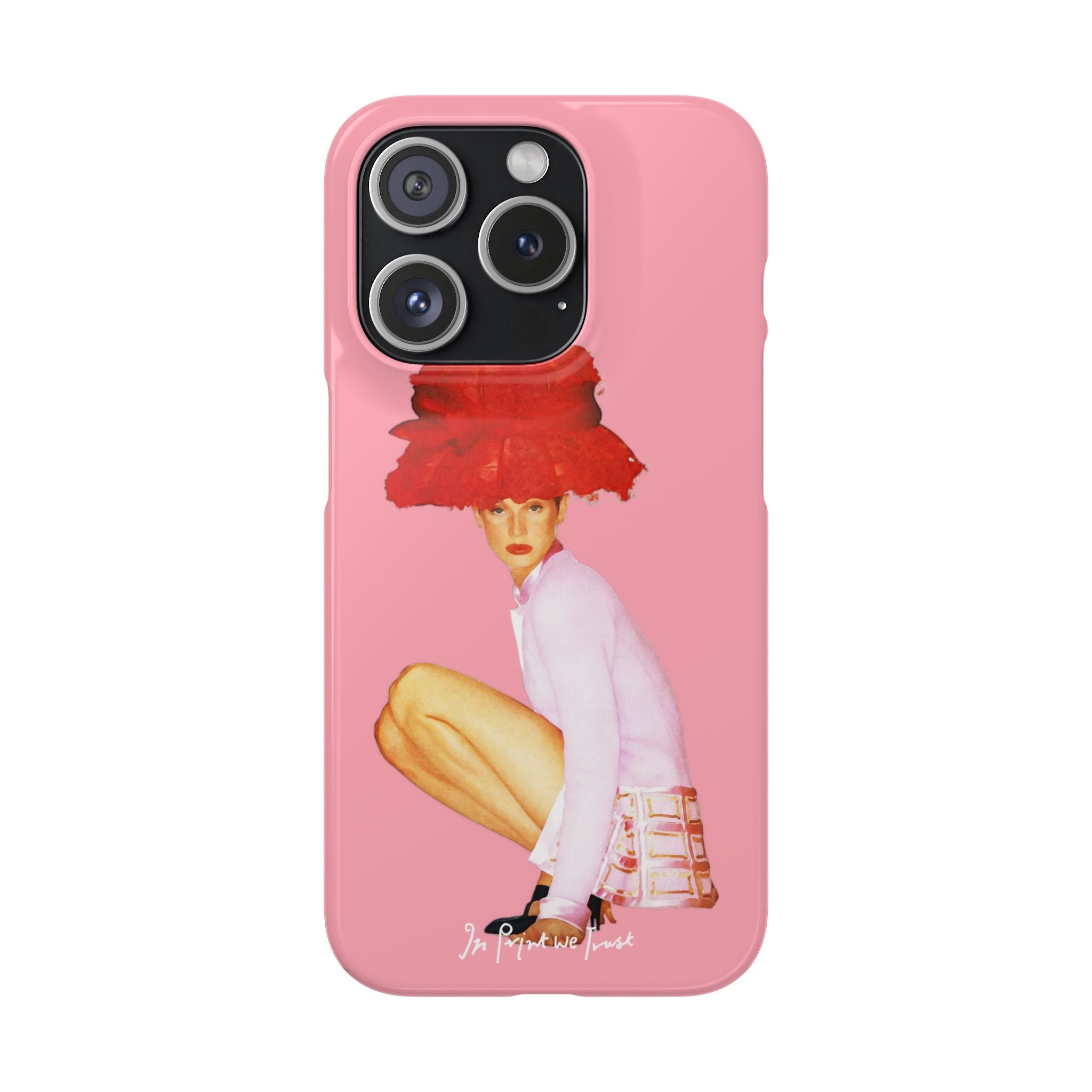 really big hat iPhone case - In Print We Trust