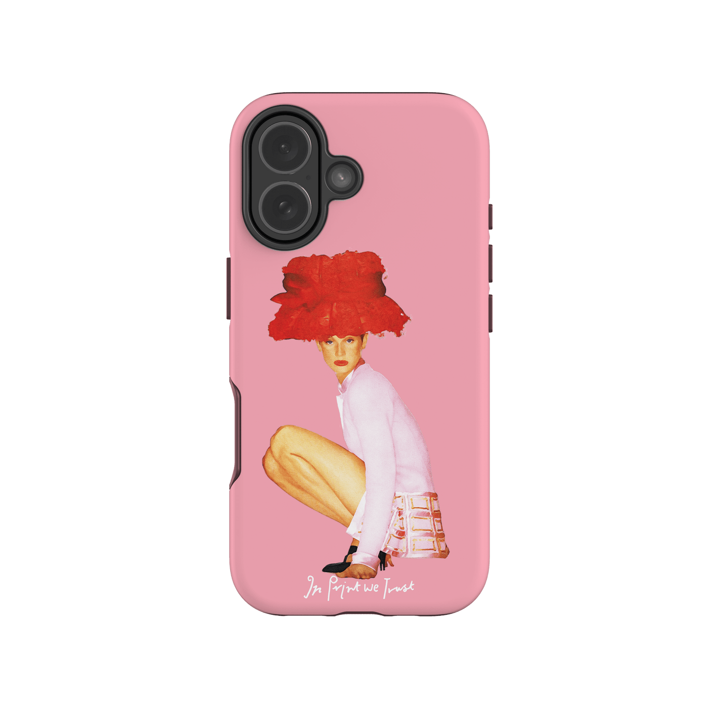 really big hat tough iPhone case - In Print We Trust