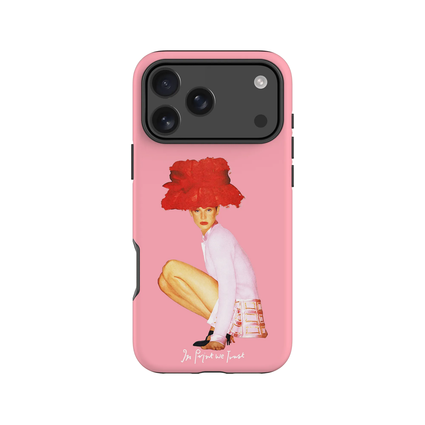 really big hat tough iPhone case - In Print We Trust