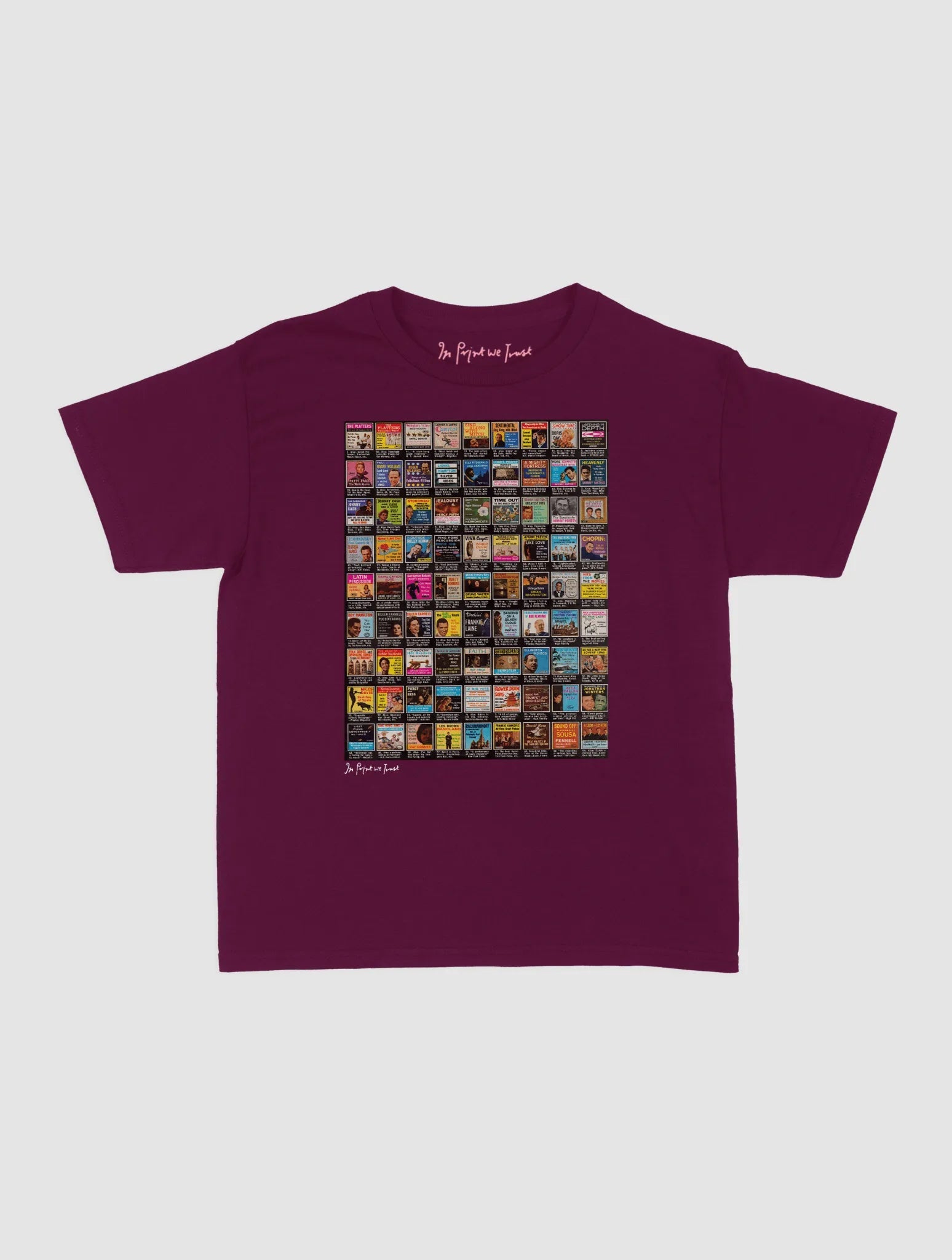 records baby tee - In Print We Trust