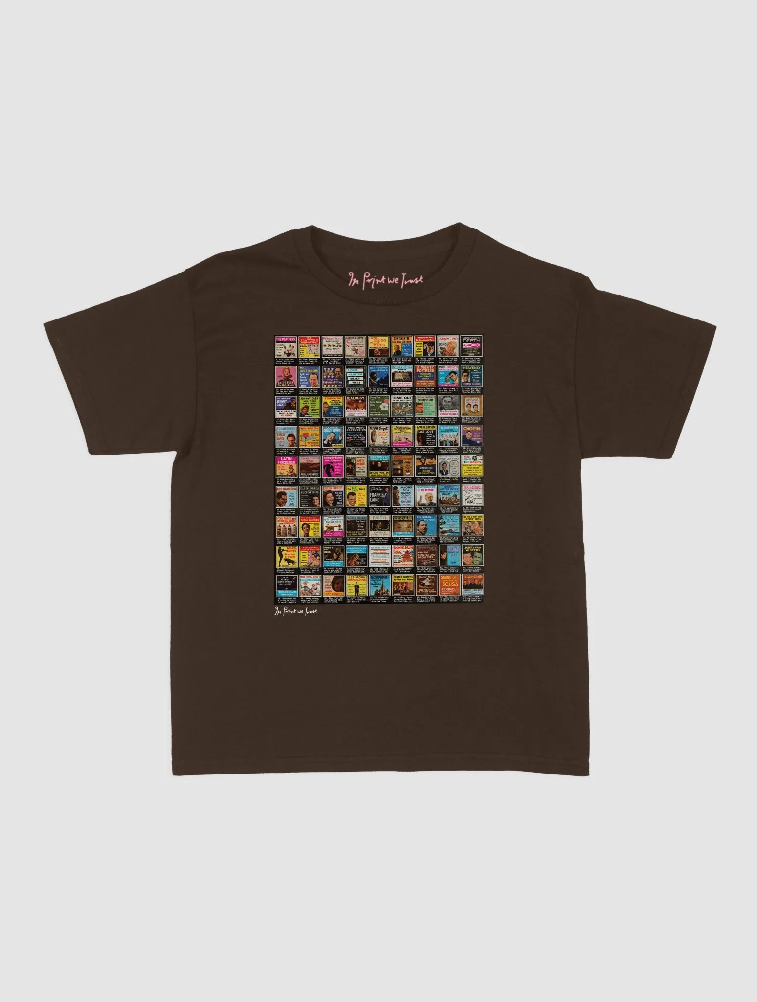 records baby tee - In Print We Trust