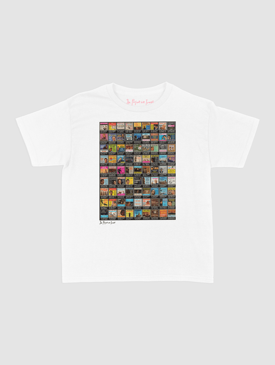 records baby tee - In Print We Trust