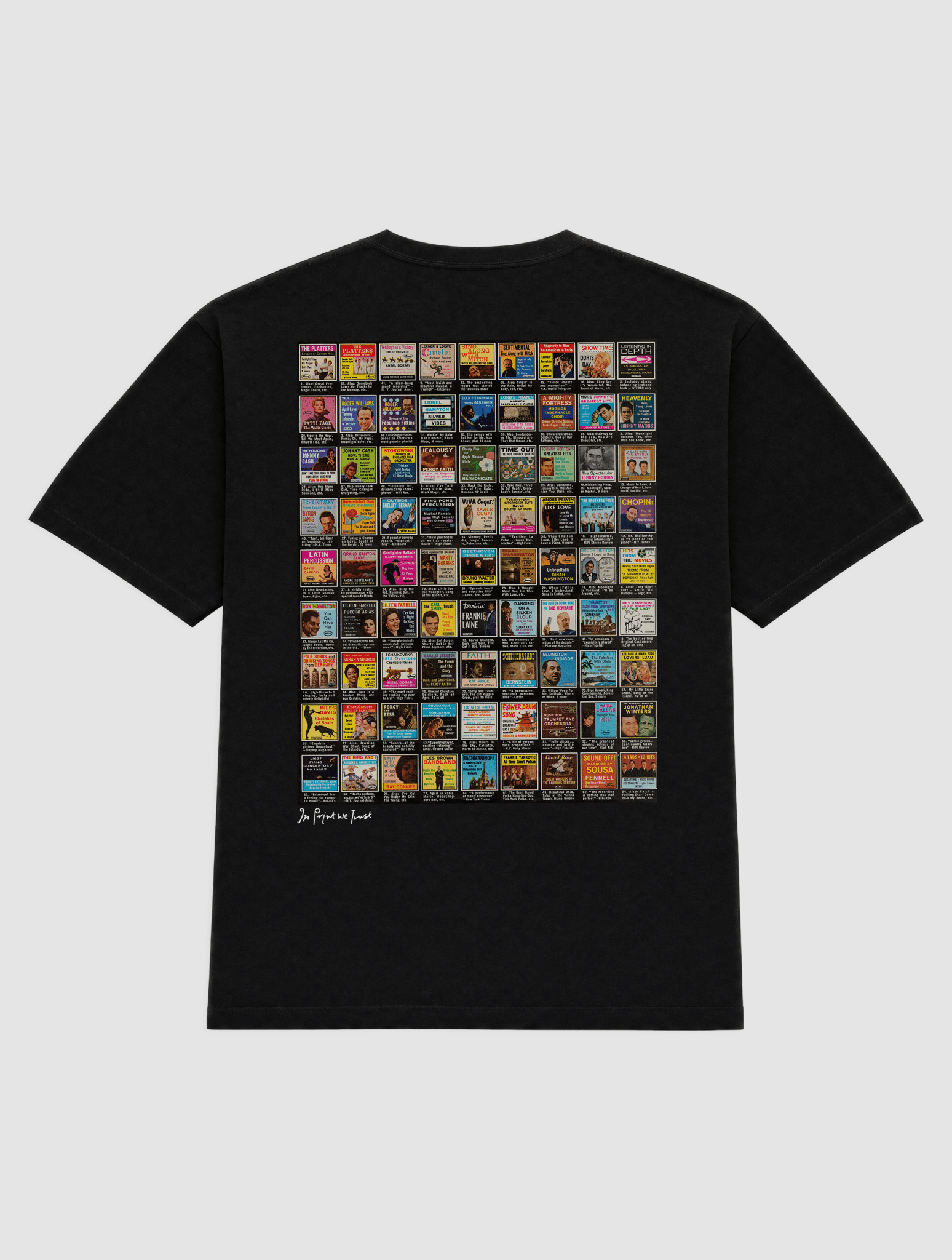 records heavyweight tee - In Print We Trust
