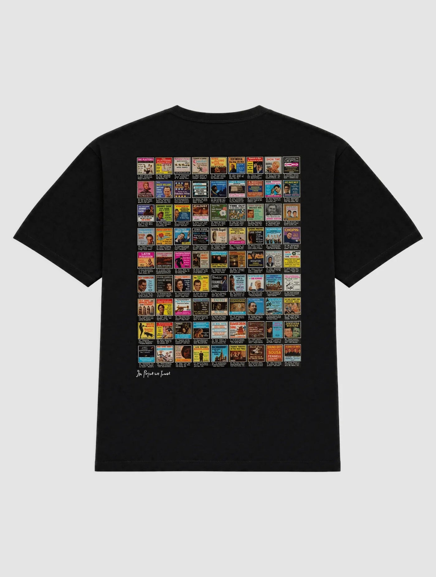records heavyweight tee - In Print We Trust