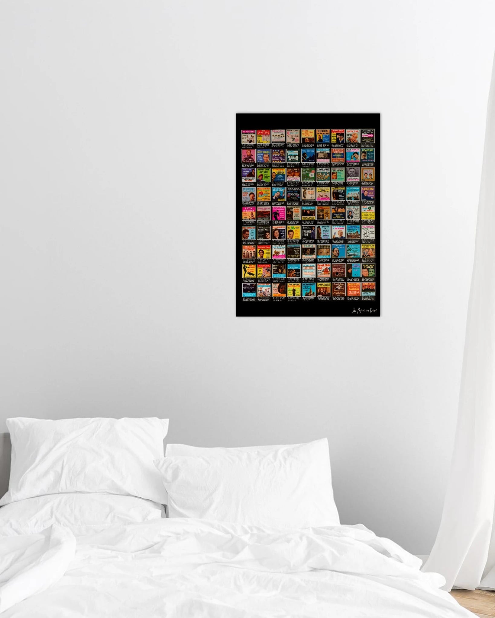 records poster print - In Print We Trust
