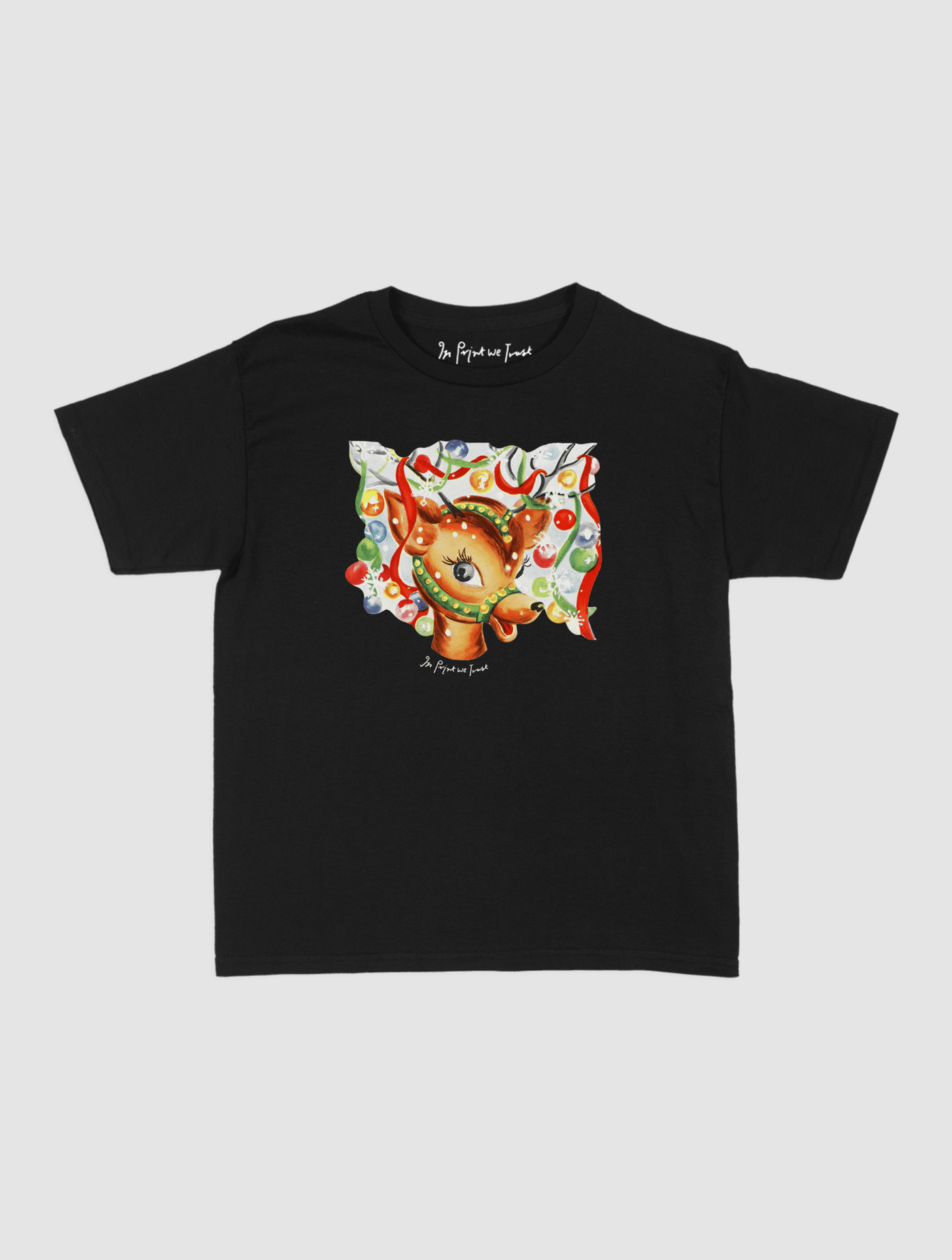 reindeer baby tee - In Print We Trust