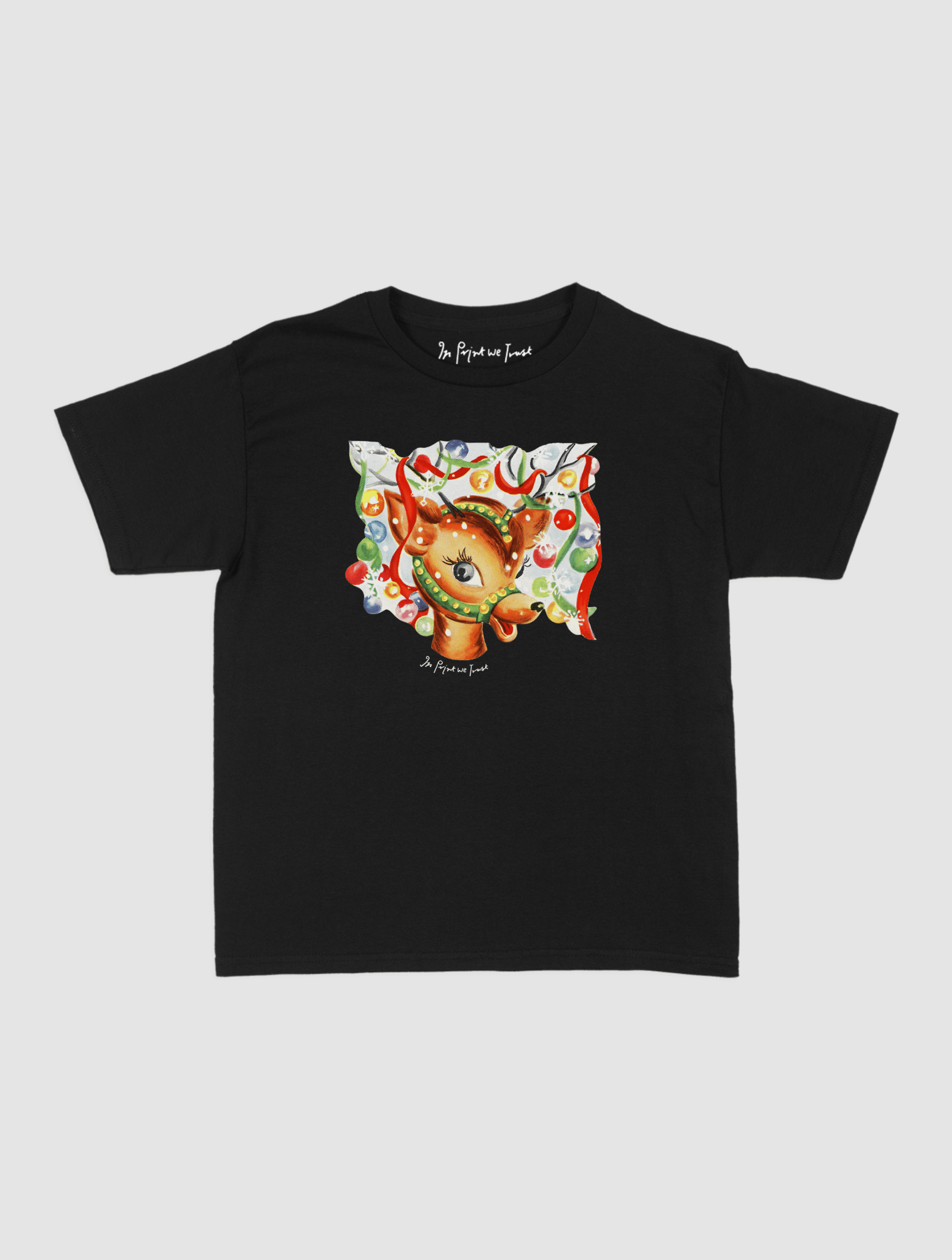 reindeer baby tee - In Print We Trust