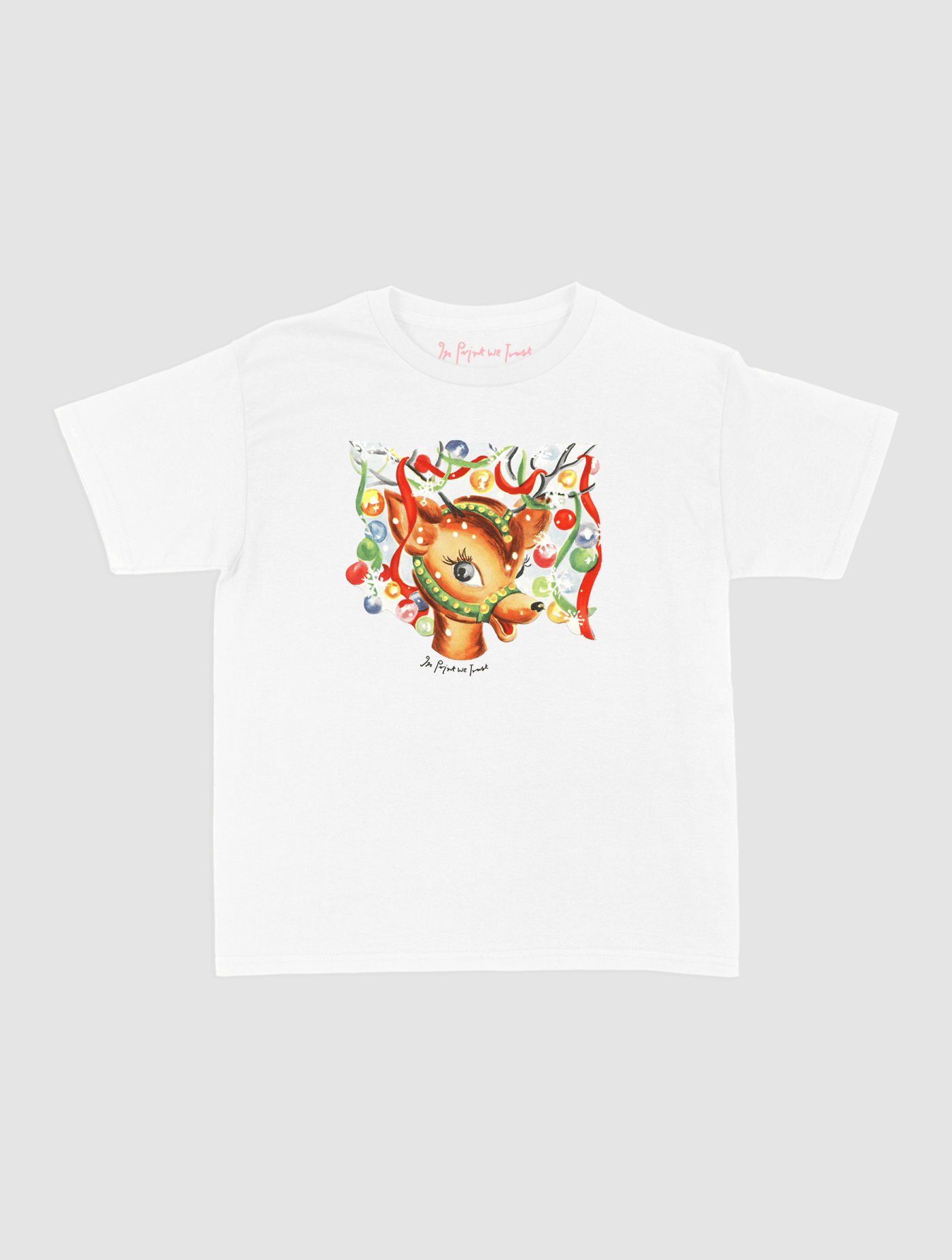 reindeer baby tee - In Print We Trust