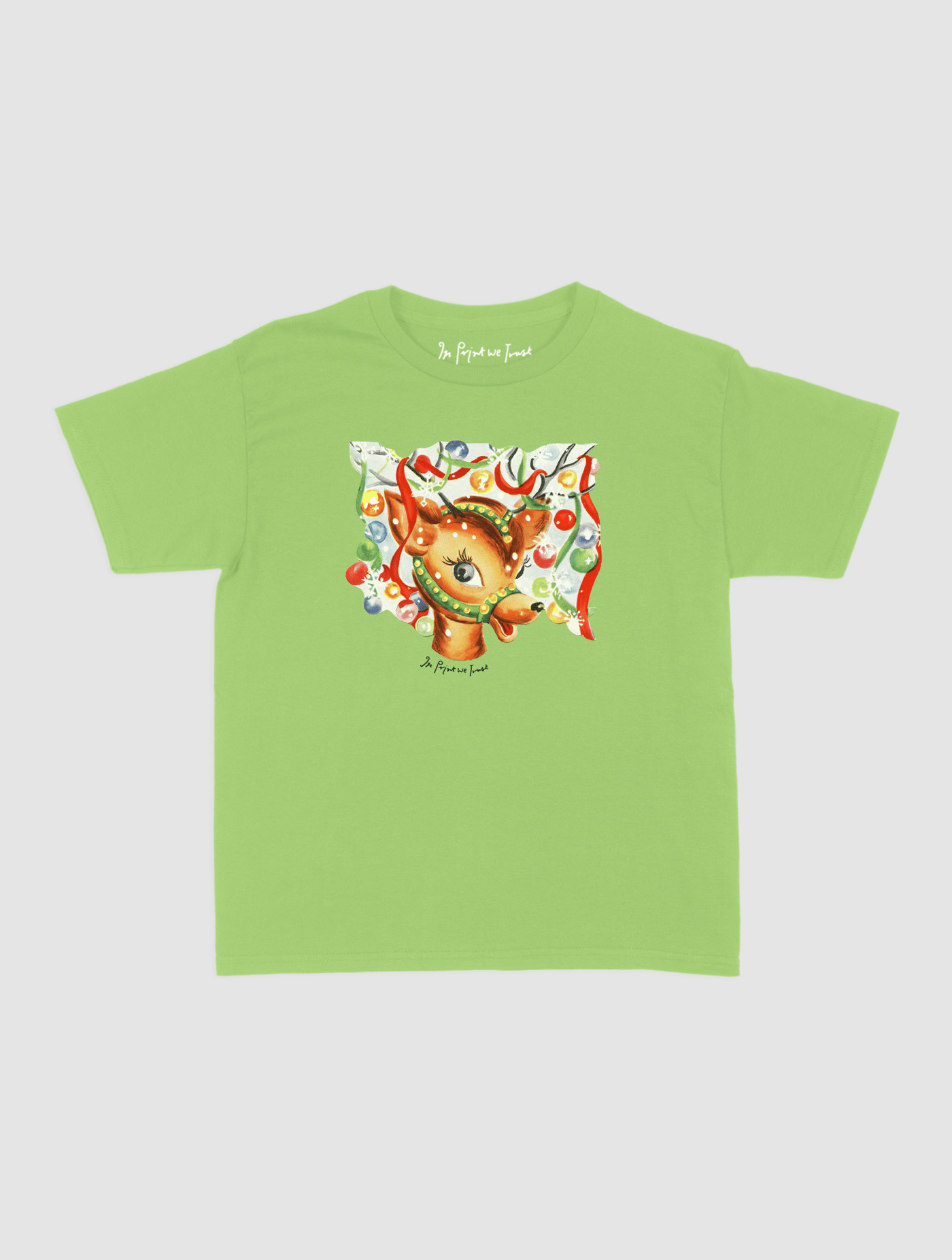 reindeer baby tee - In Print We Trust