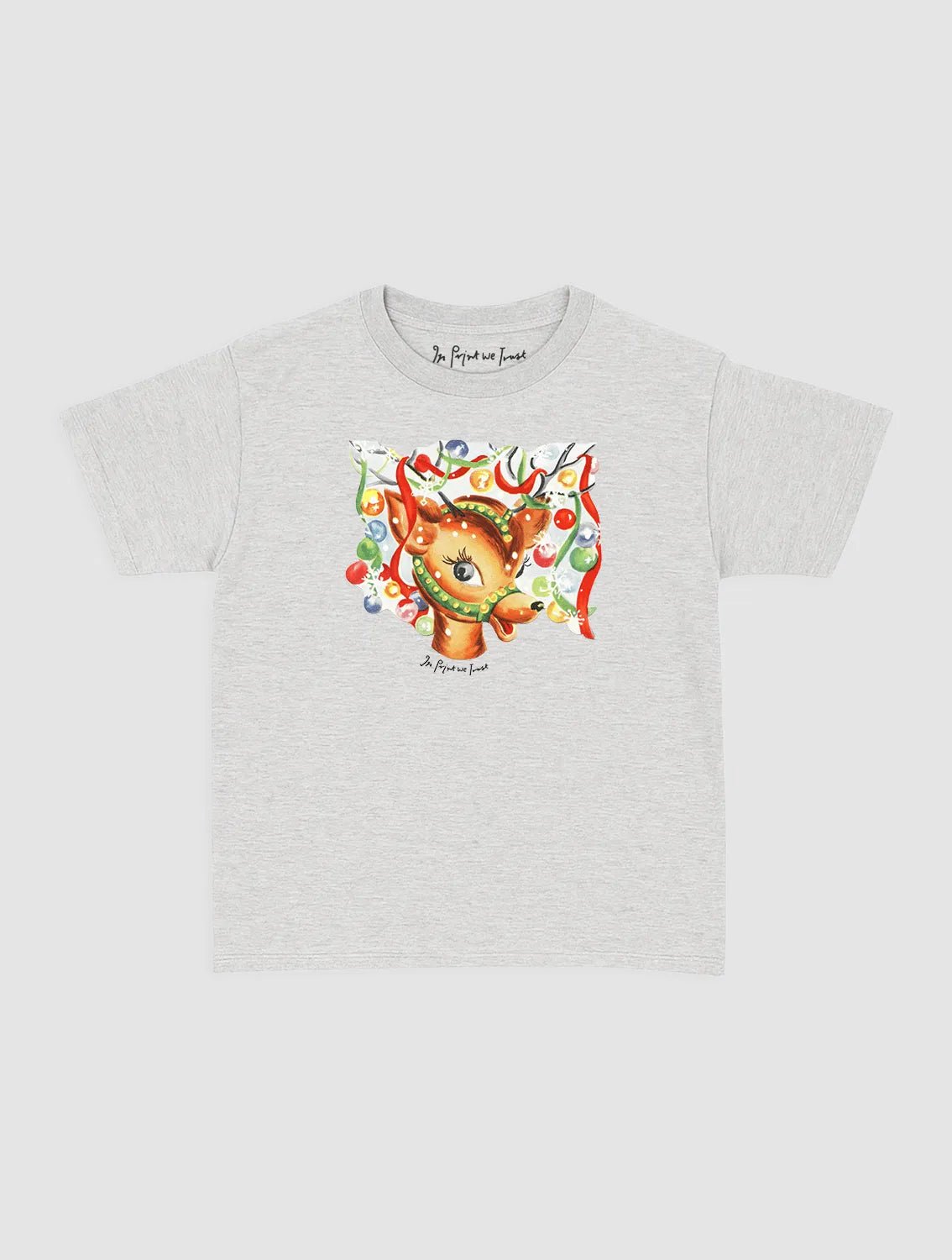 reindeer baby tee - In Print We Trust