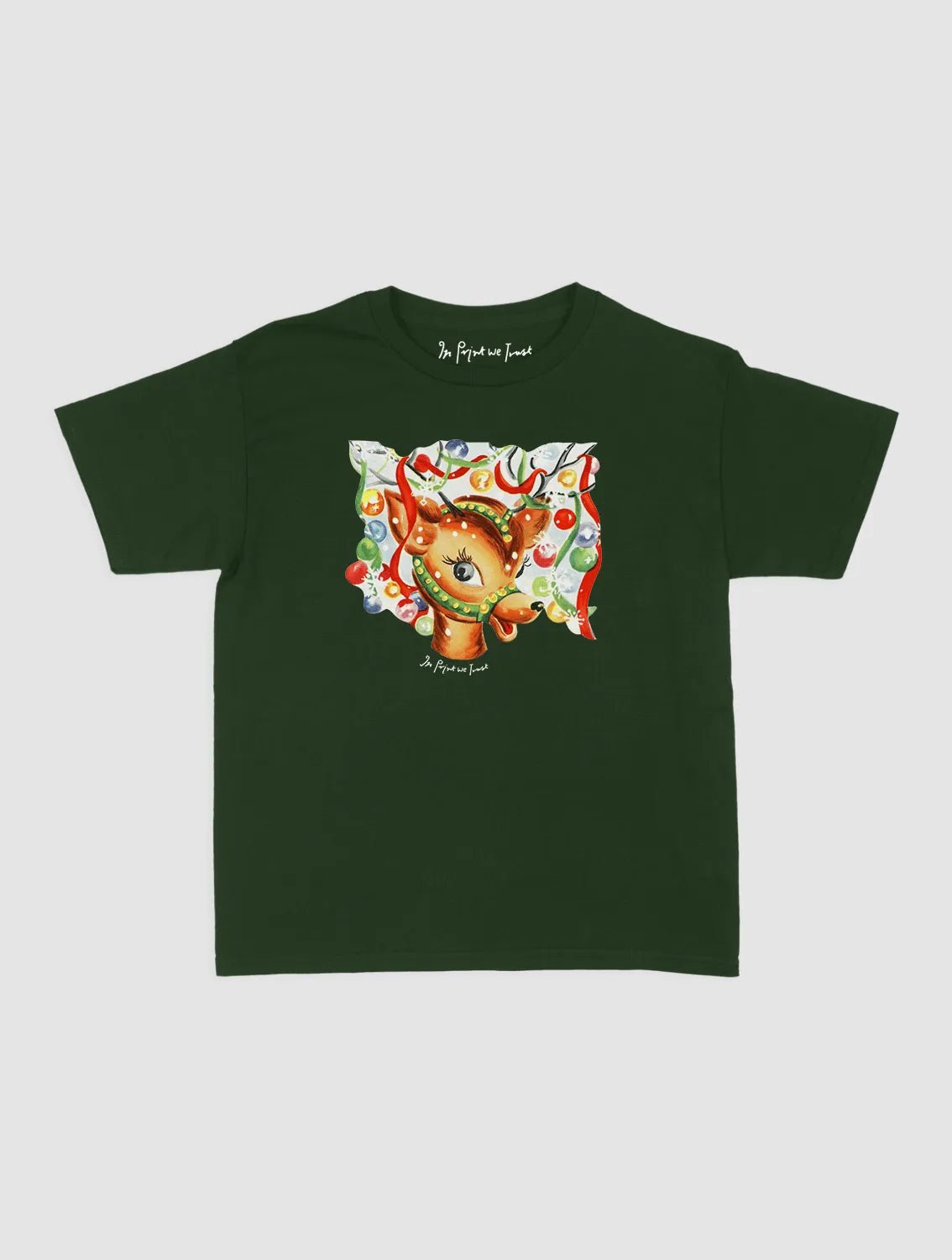 reindeer baby tee - In Print We Trust