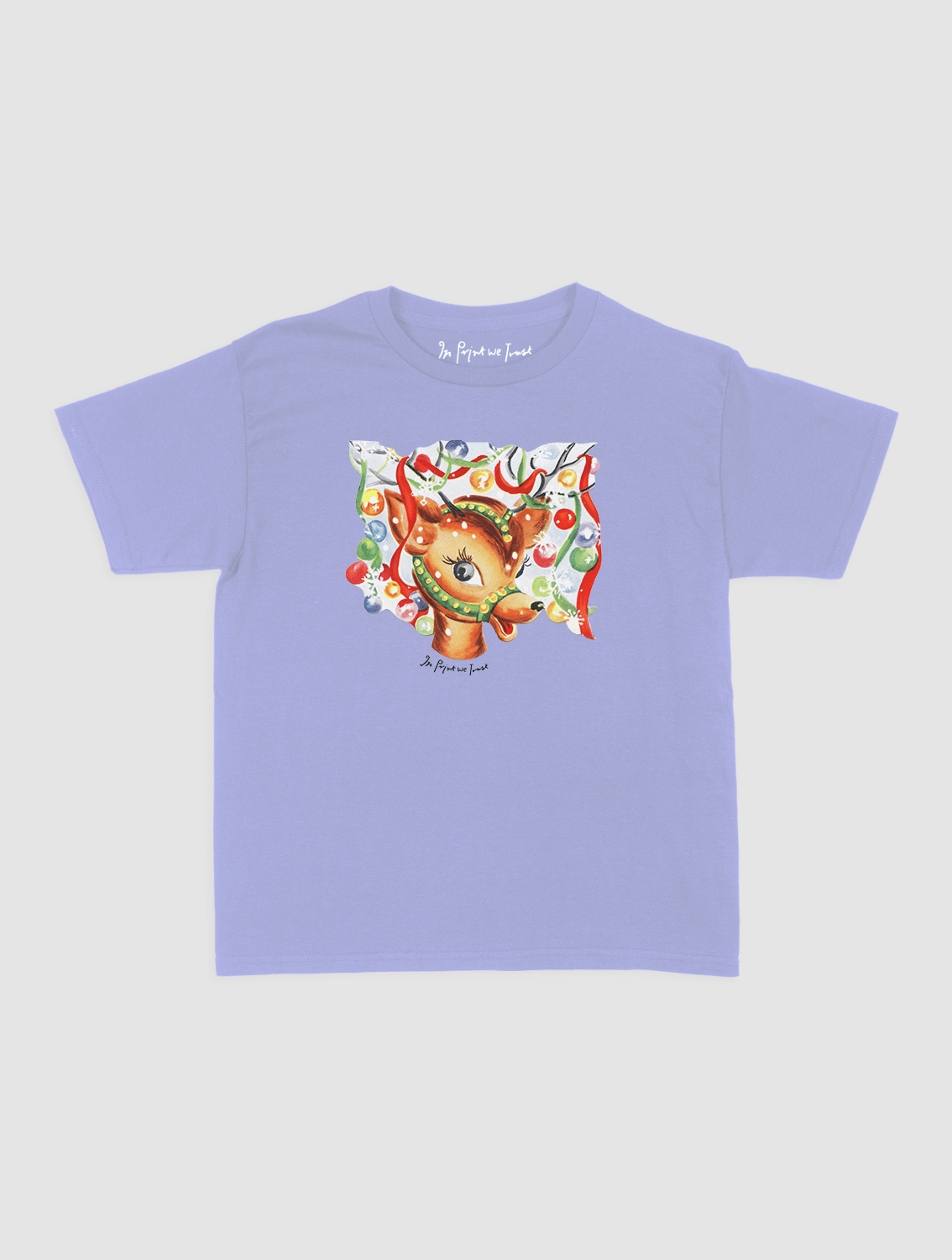 reindeer baby tee - In Print We Trust