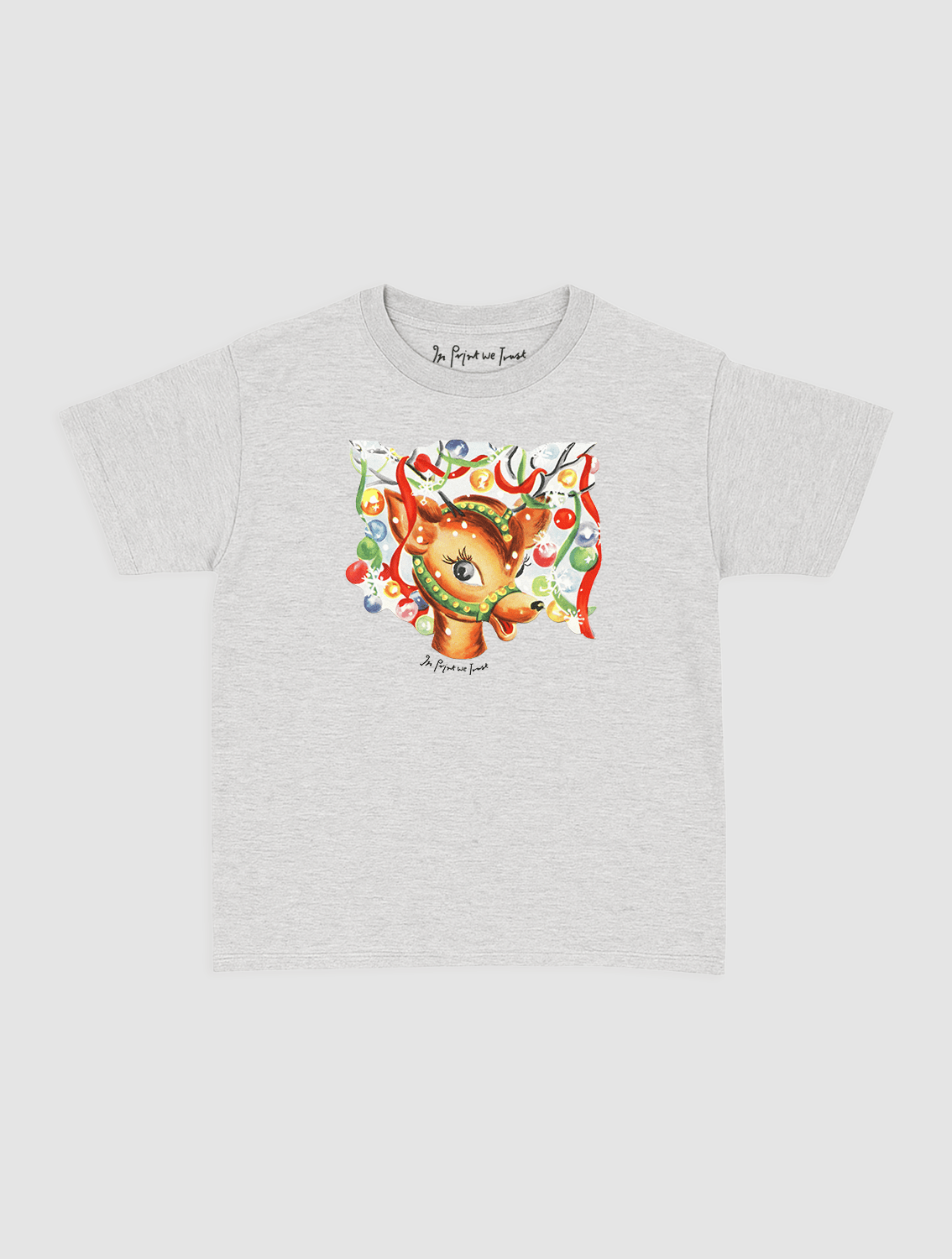 reindeer baby tee - In Print We Trust