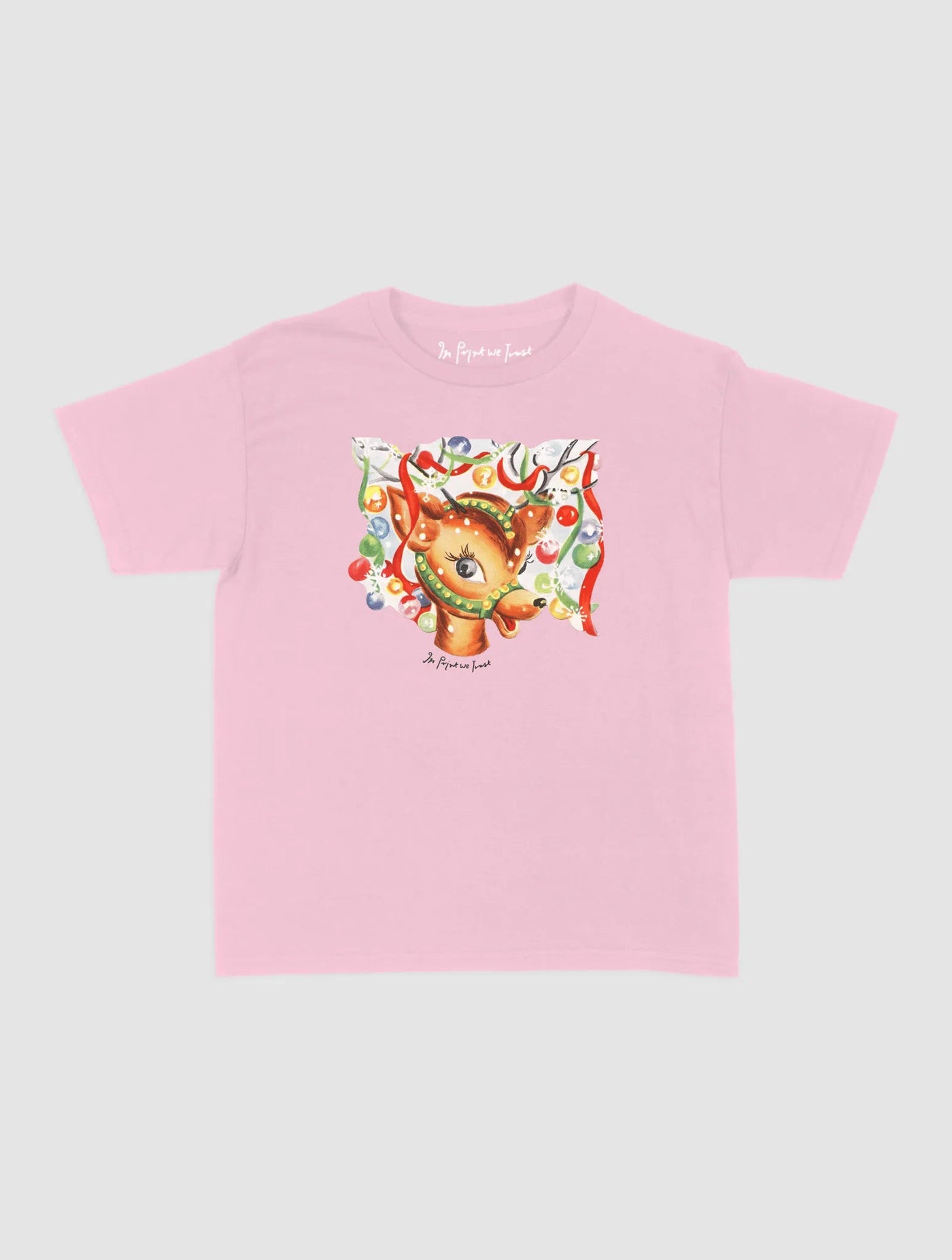 reindeer baby tee - In Print We Trust