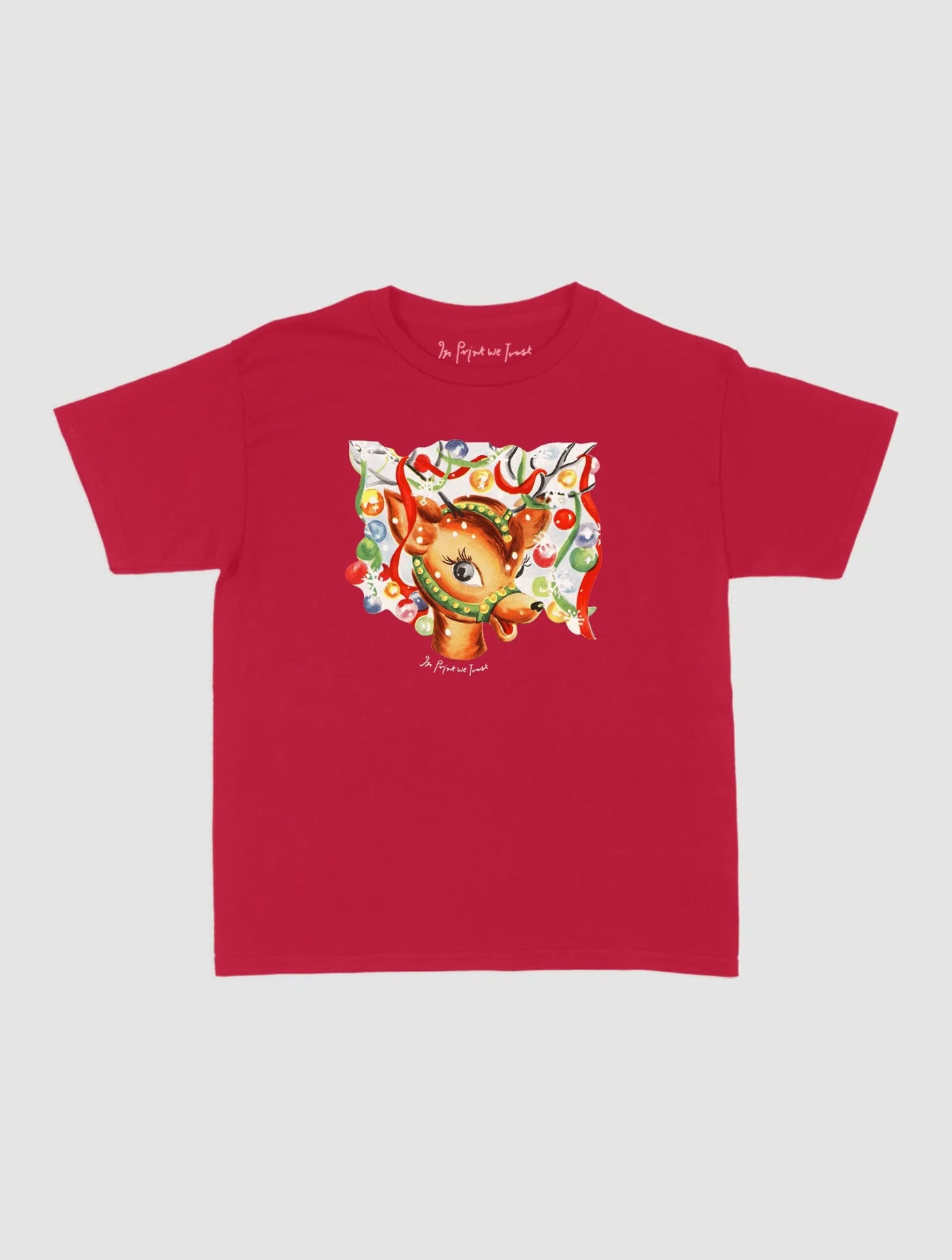 reindeer baby tee - In Print We Trust