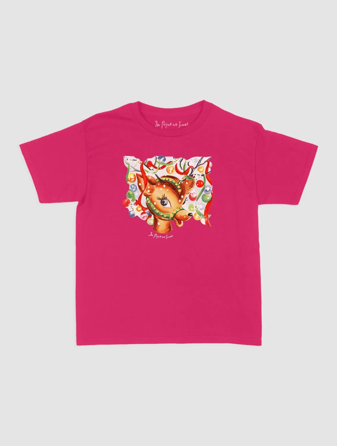 reindeer baby tee - In Print We Trust