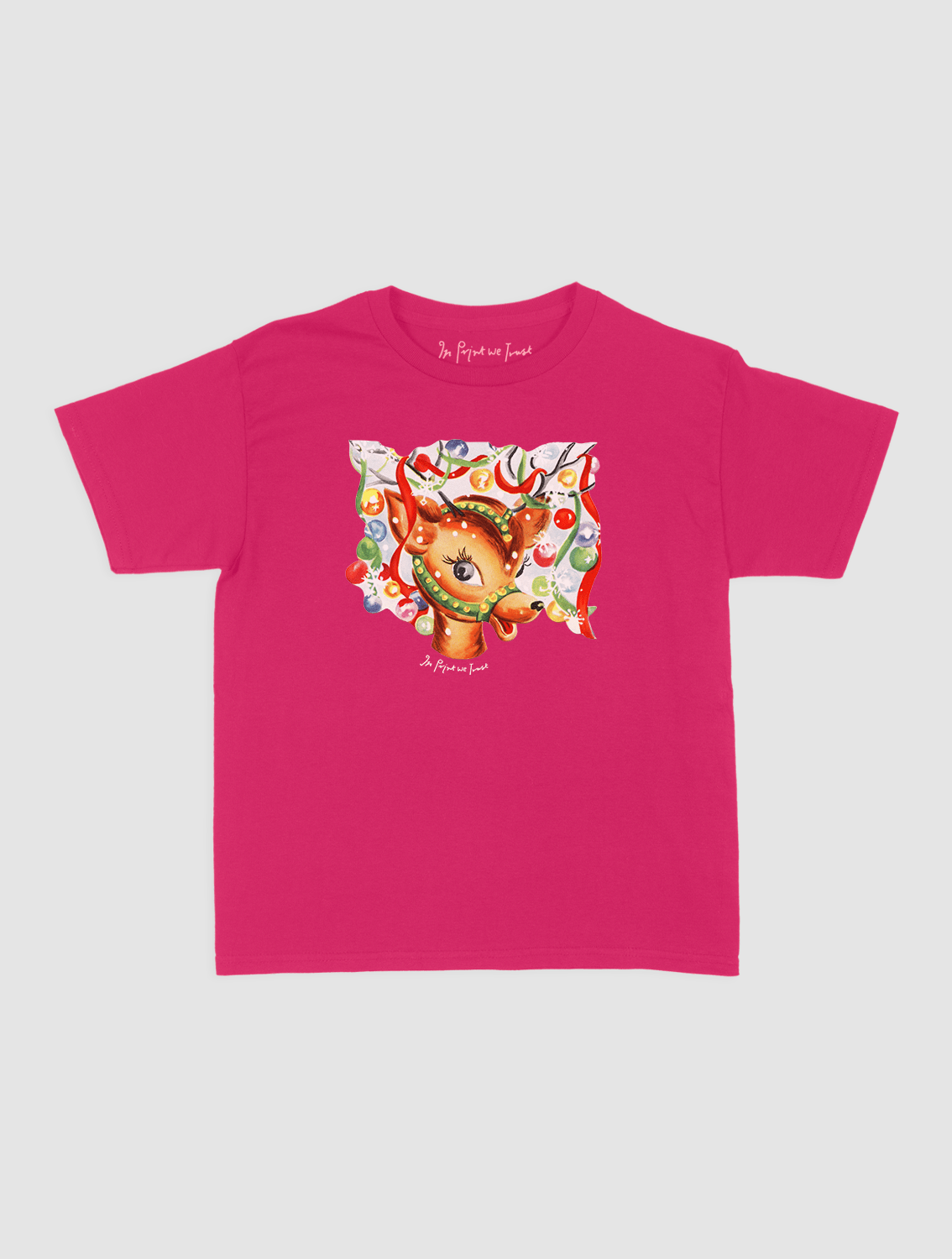 reindeer baby tee - In Print We Trust