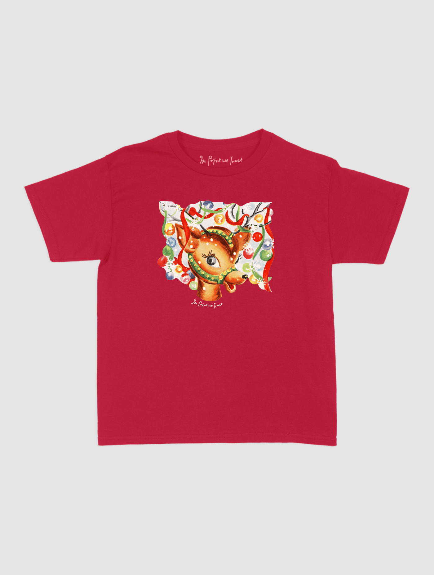 reindeer baby tee - In Print We Trust