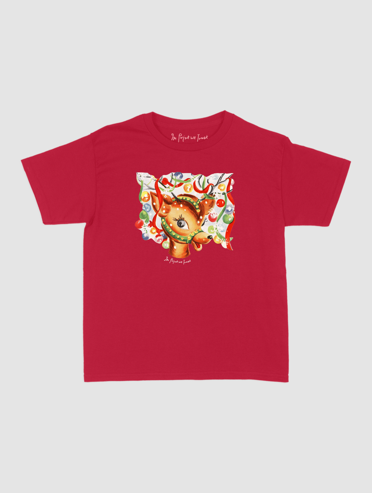 reindeer baby tee - In Print We Trust